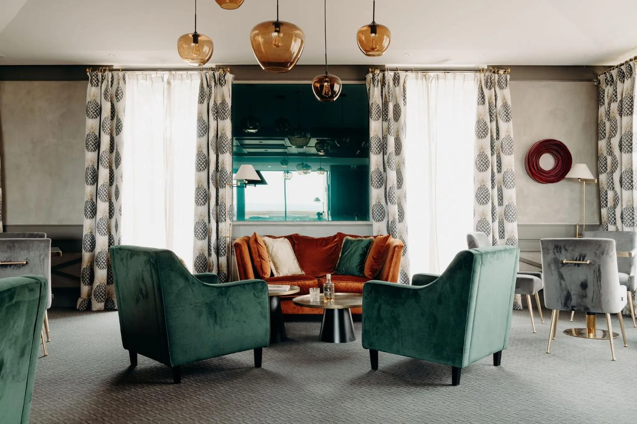 Lounge or bar in Domaine de Rochebois & Spa Nuxe