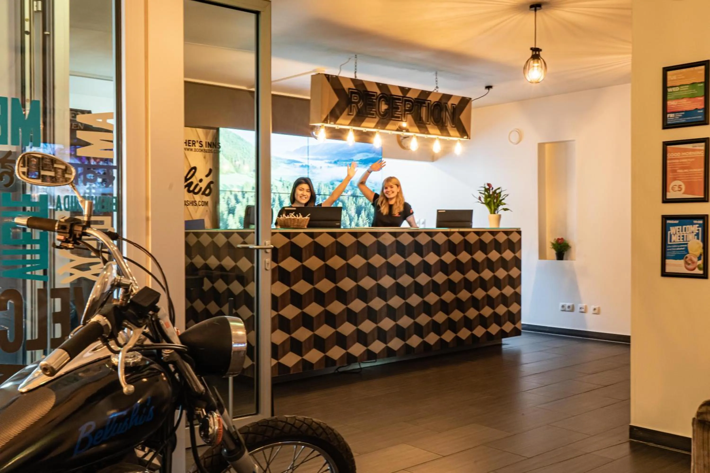 Lobby or reception in St Christopher's Inn Vienna