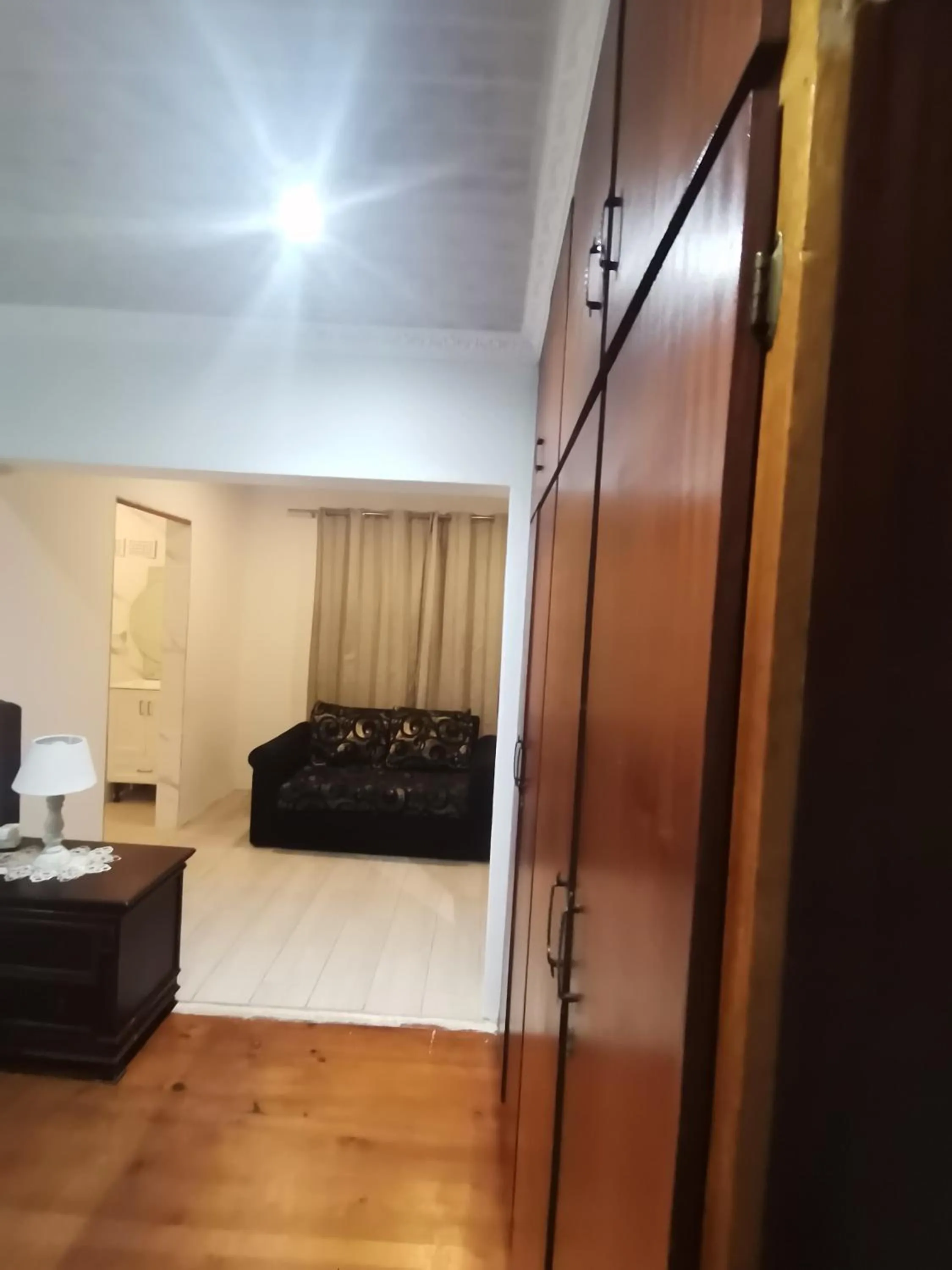 Bed in Palm Tree BnB