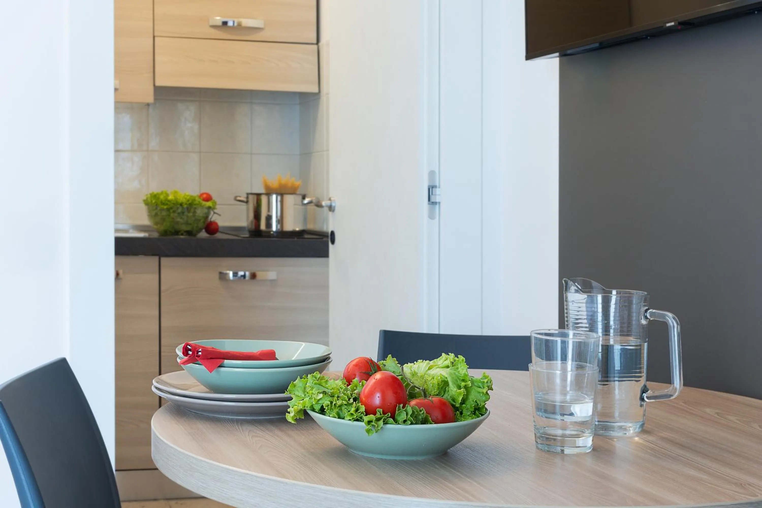 kitchen in Ambassador Suite Hotel