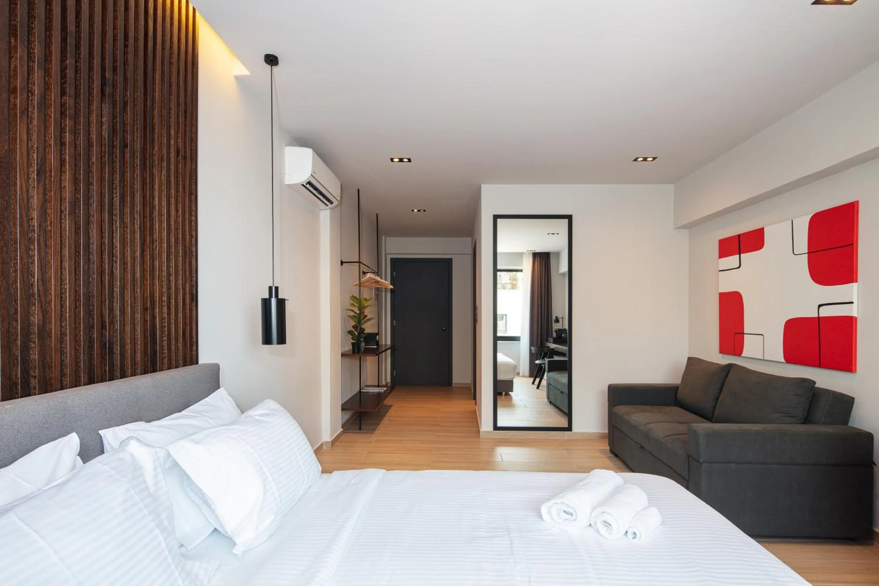 Bedroom, Bed in Athens Tower