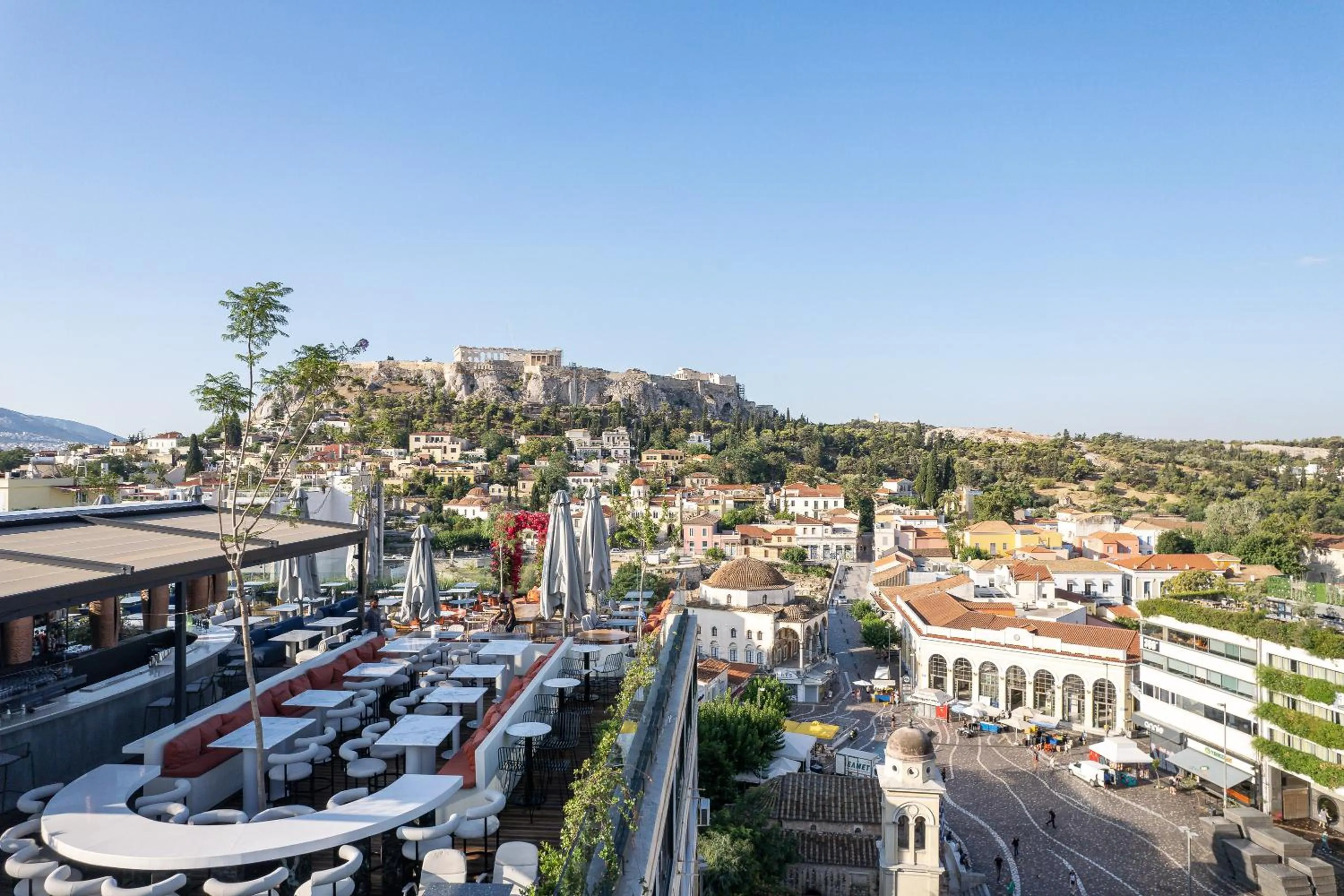 Dining area in Athens Tower