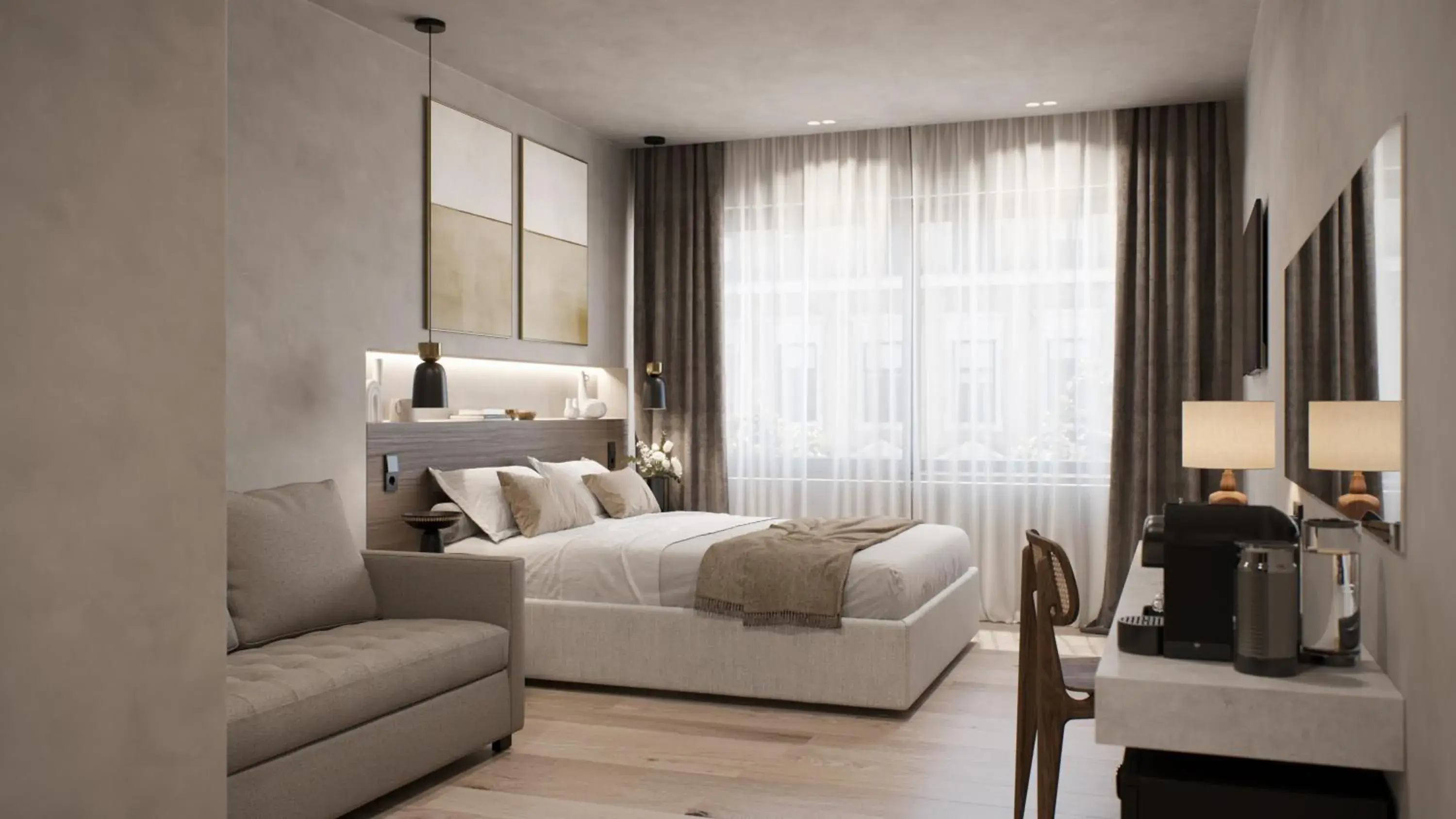 Superior Double Room in Athens Tower Superior Double Room in Athens Tower