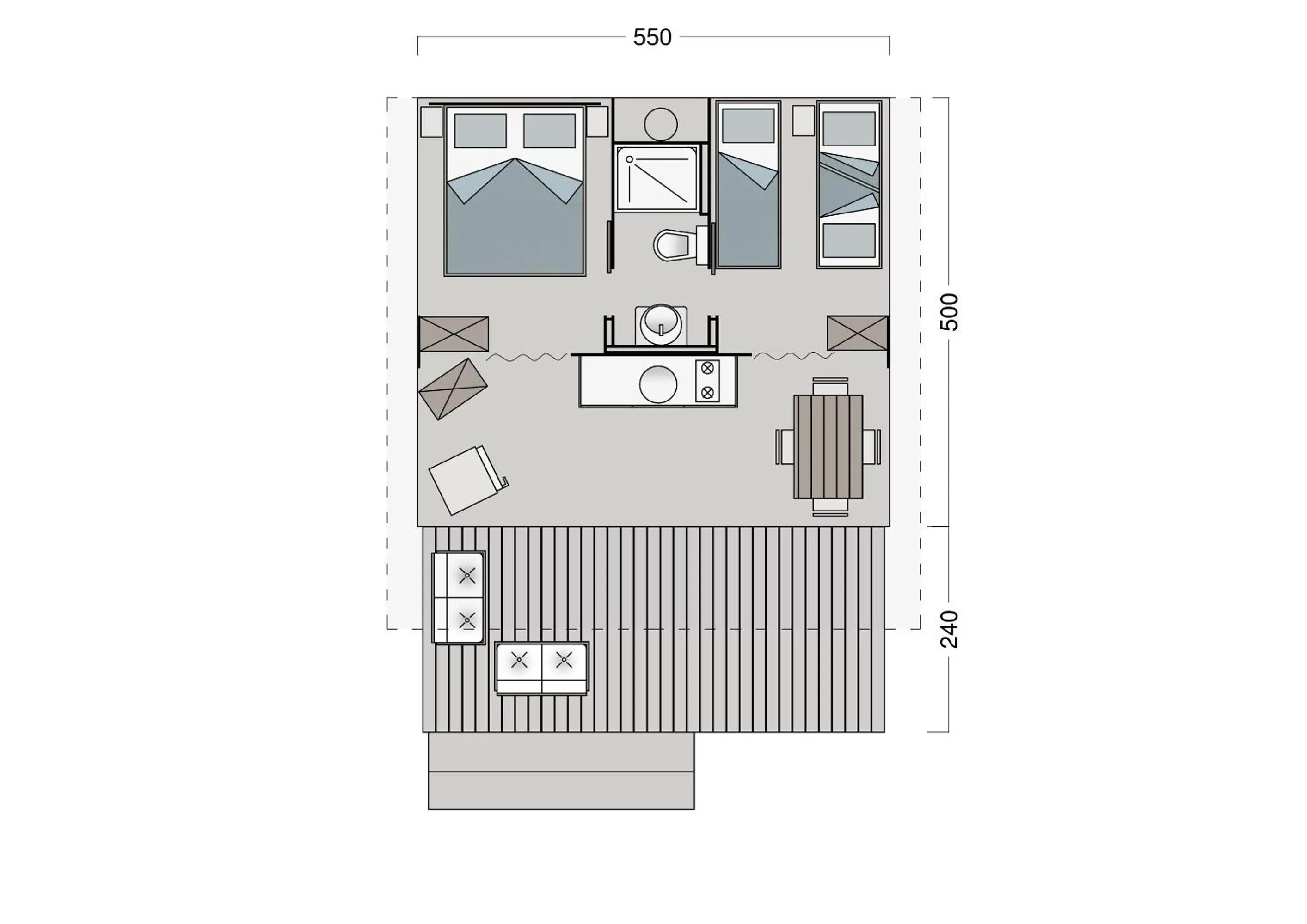 Floor plan in Camping Village Santapomata