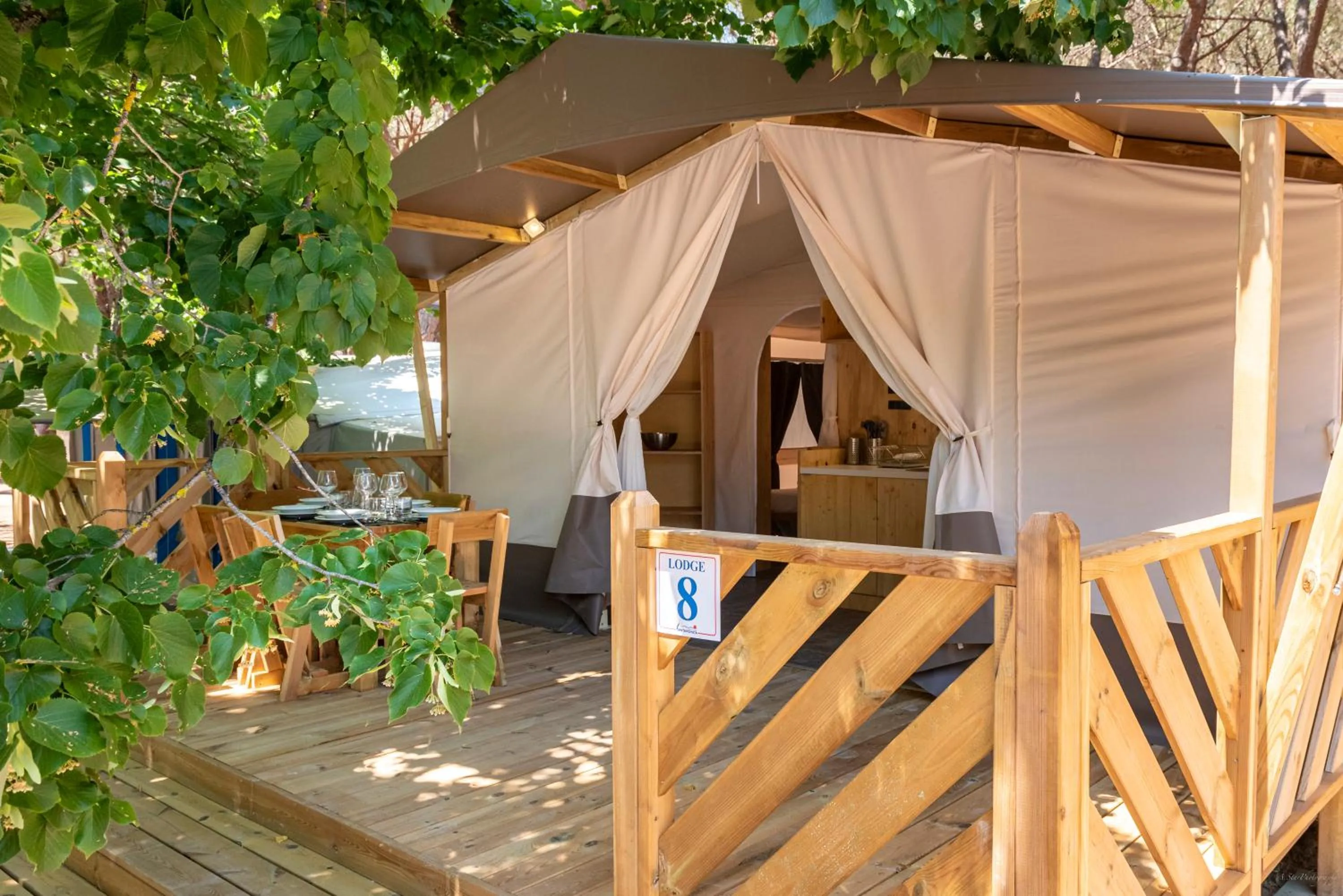 Patio in Camping Village Santapomata