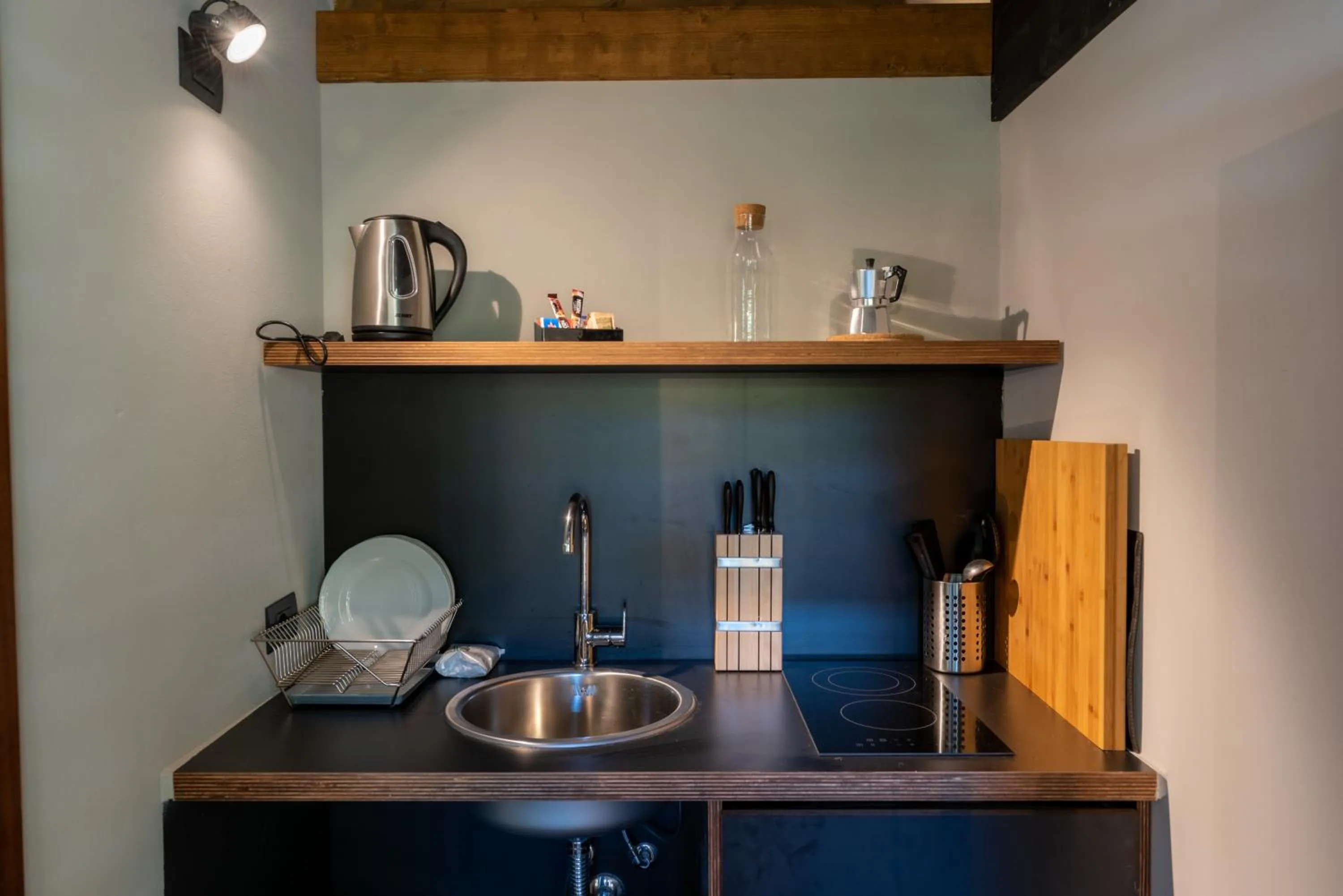 Kitchen or kitchenette in Camping Village Santapomata