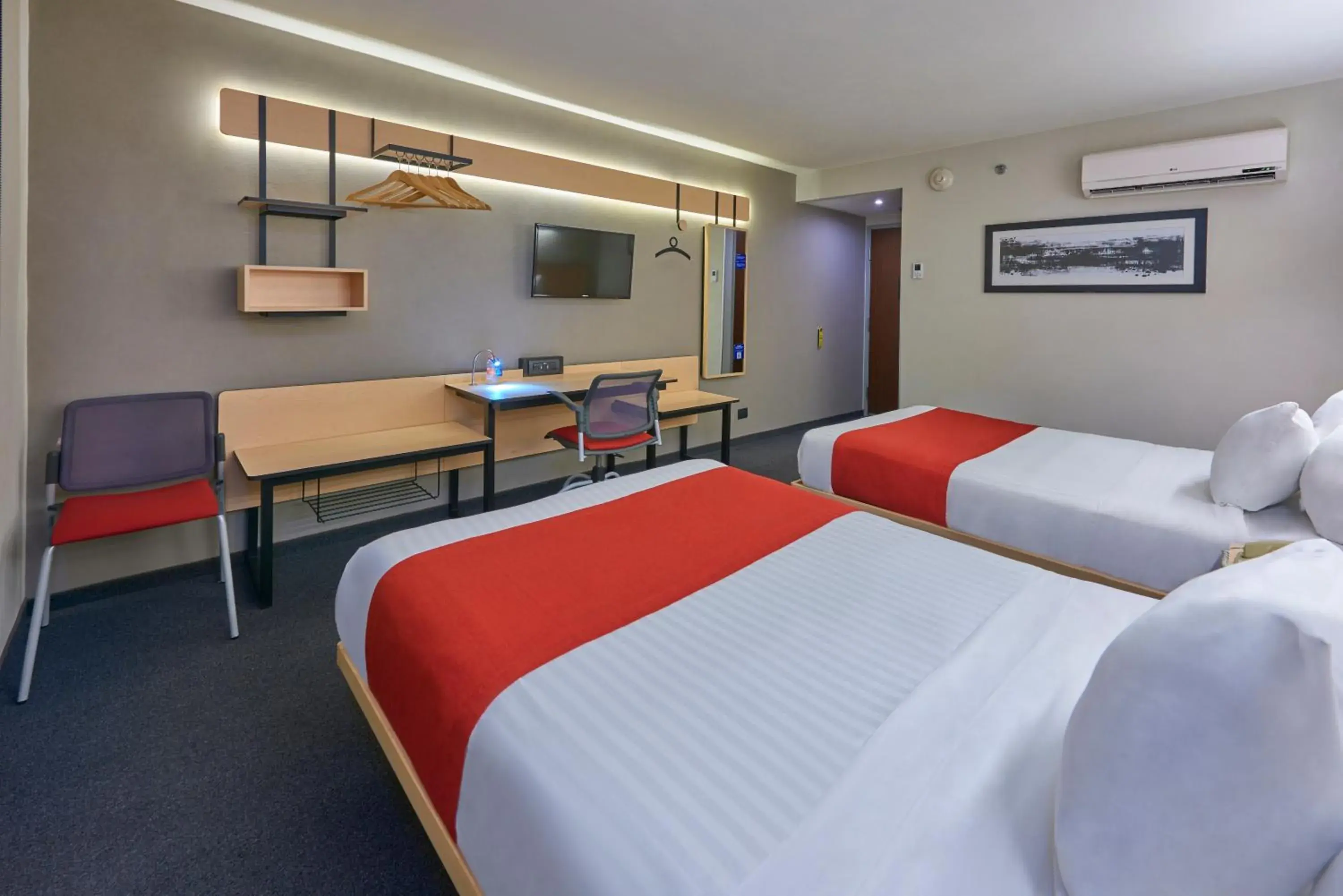 Double Room with Two Double Beds in City Express by Marriott Cananea Double Room with Two Double Beds in City Express by Marriott Cananea