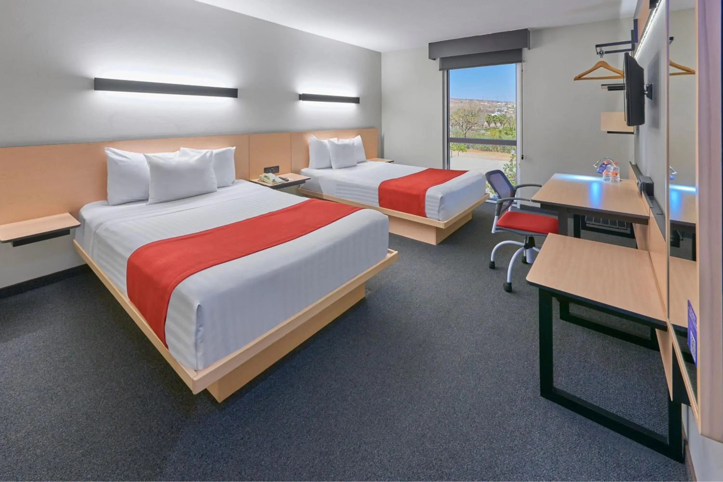 Double Room with Two Double Beds in City Express by Marriott Irapuato Norte Double Room with Two Double Beds in City Express by Marriott Irapuato Norte