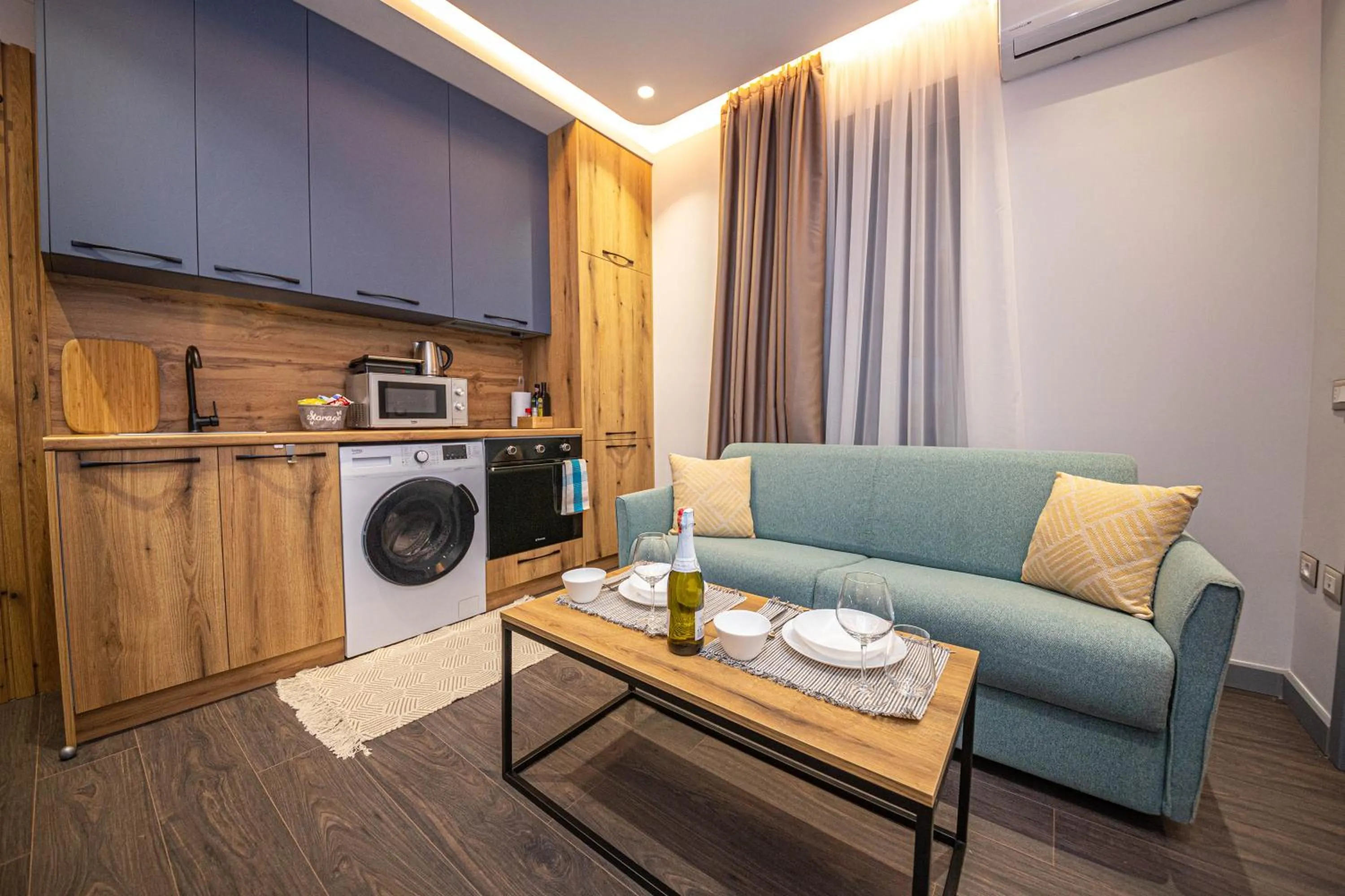 Kitchen or kitchenette in Blloku Unique Apartments