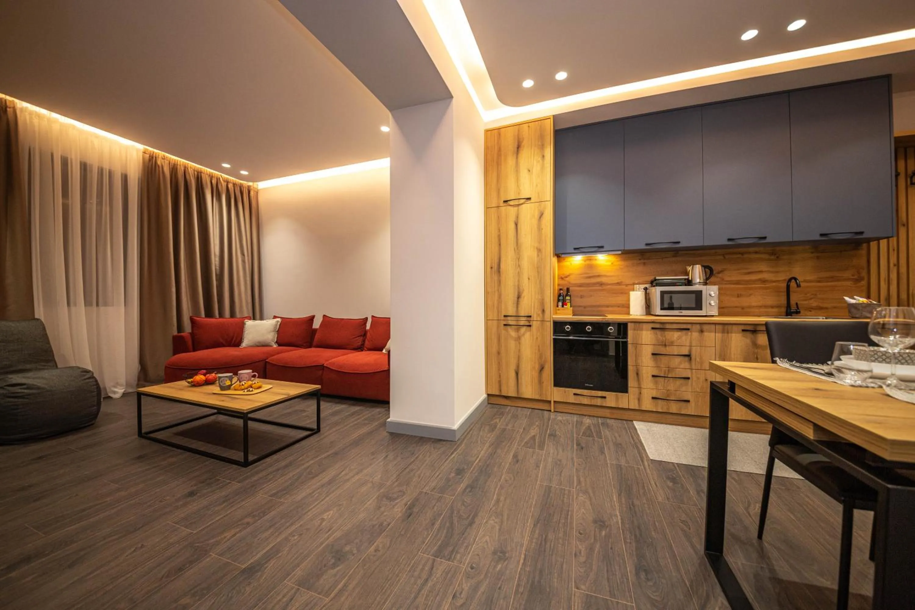 Kitchen or kitchenette in Blloku Unique Apartments