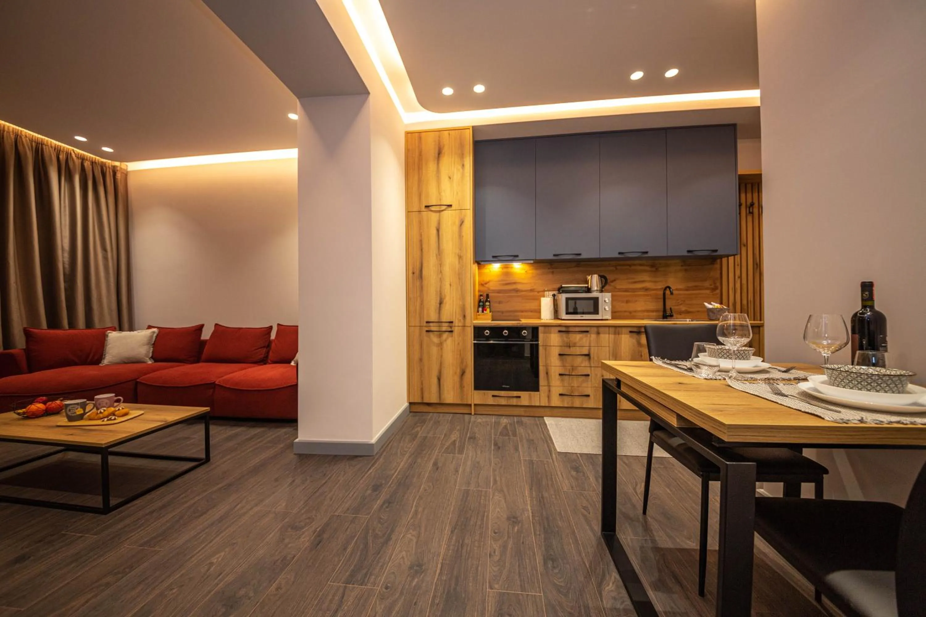 Kitchen or kitchenette in Blloku Unique Apartments