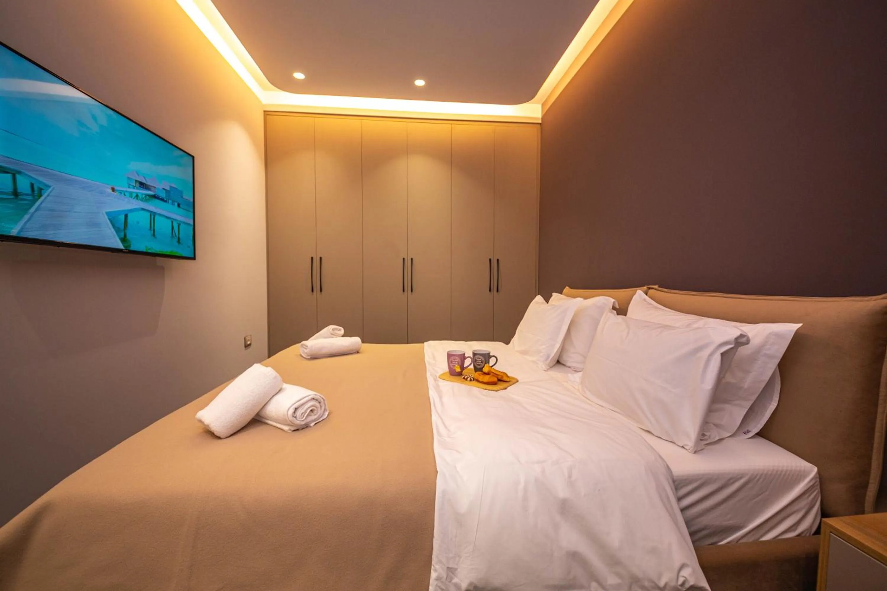 Bedroom, Bed in Blloku Unique Apartments