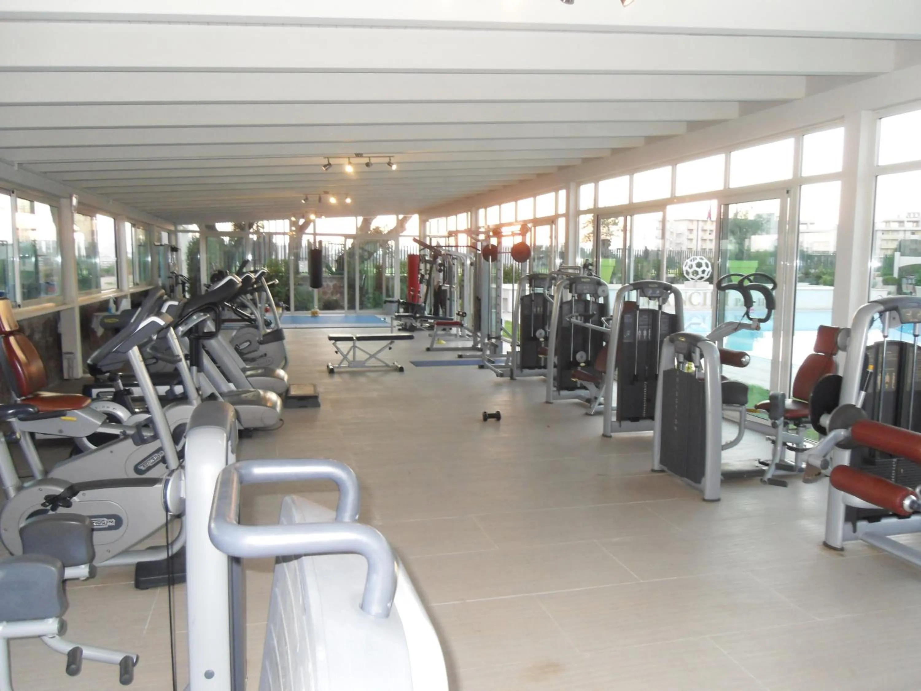 Fitness centre/facilities in Mancini Park Hotel