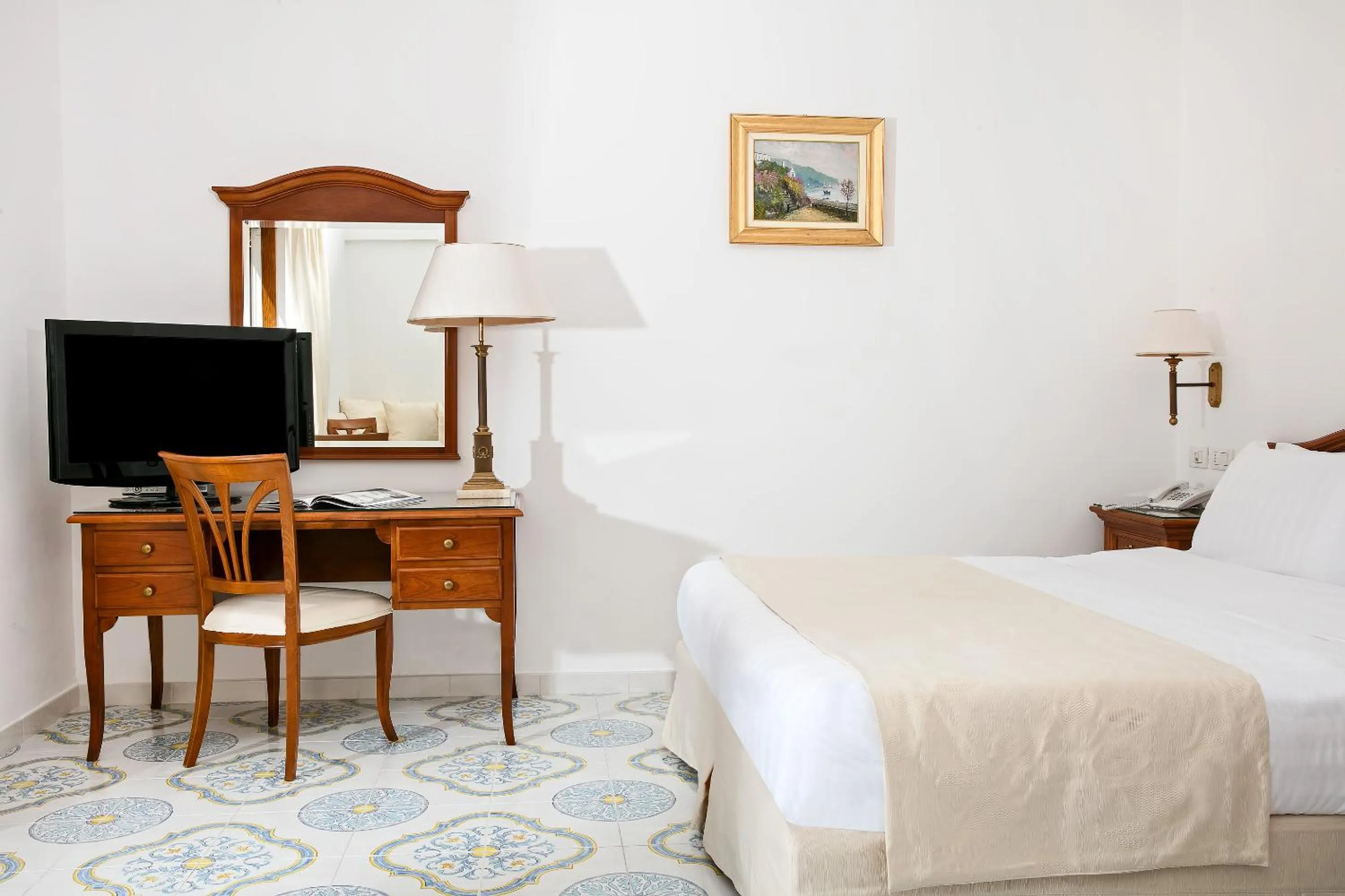 Bedroom, Bed in Hotel Syrene