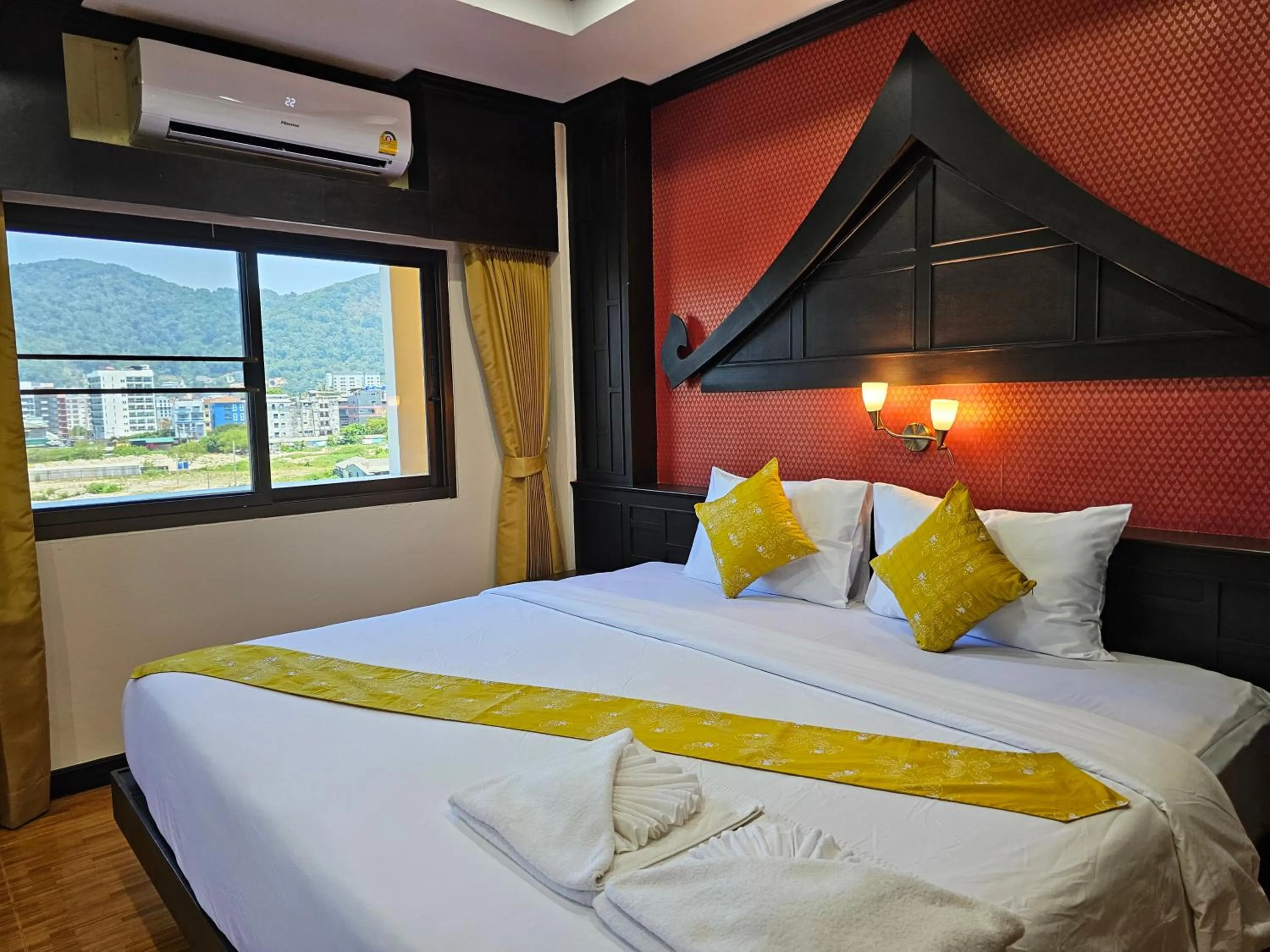 View (from property/room), Bed in Nanai 2 Residence Patong Phuket