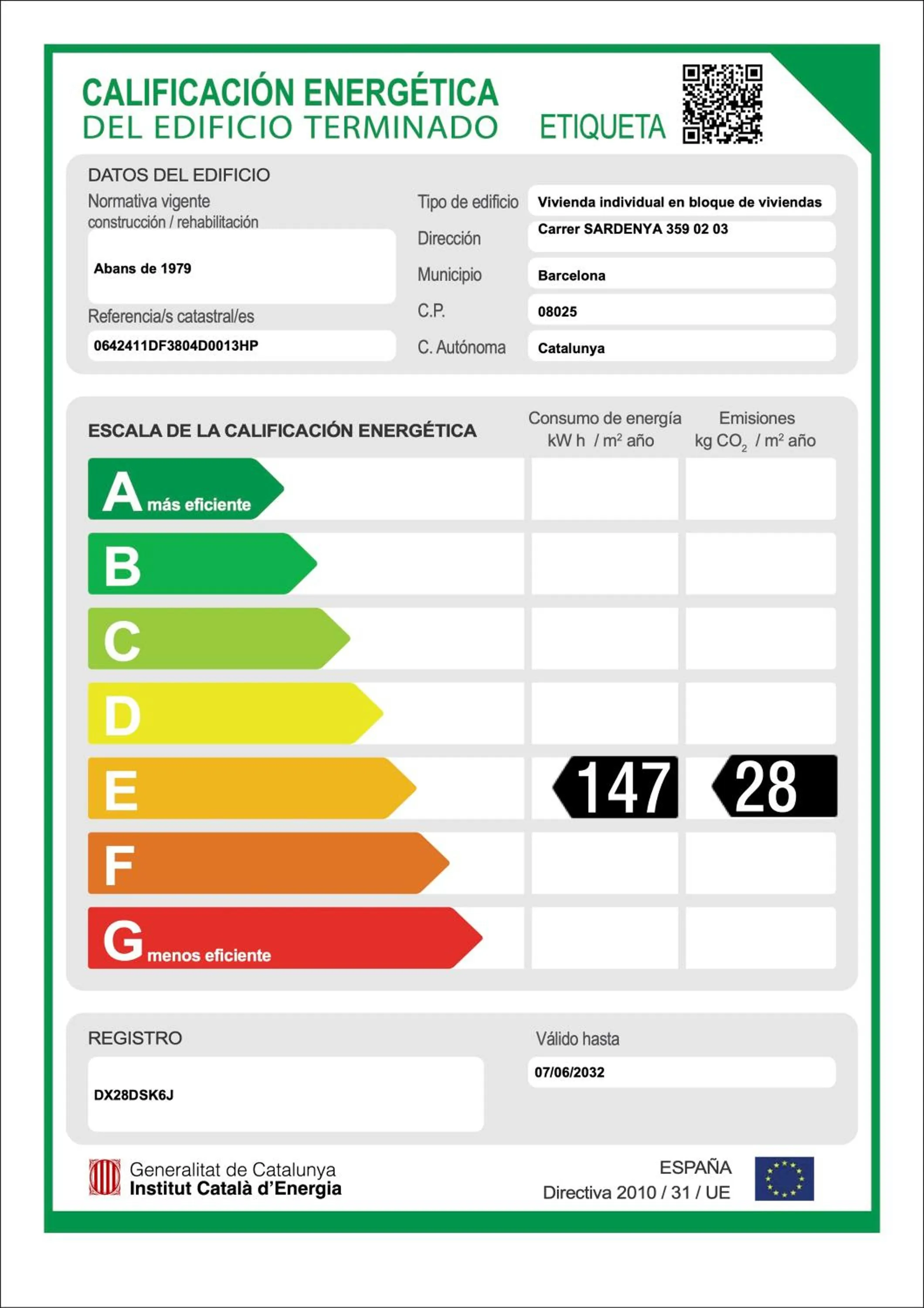 Certificate/Award in Go-BCN Residence Sagrada Familia