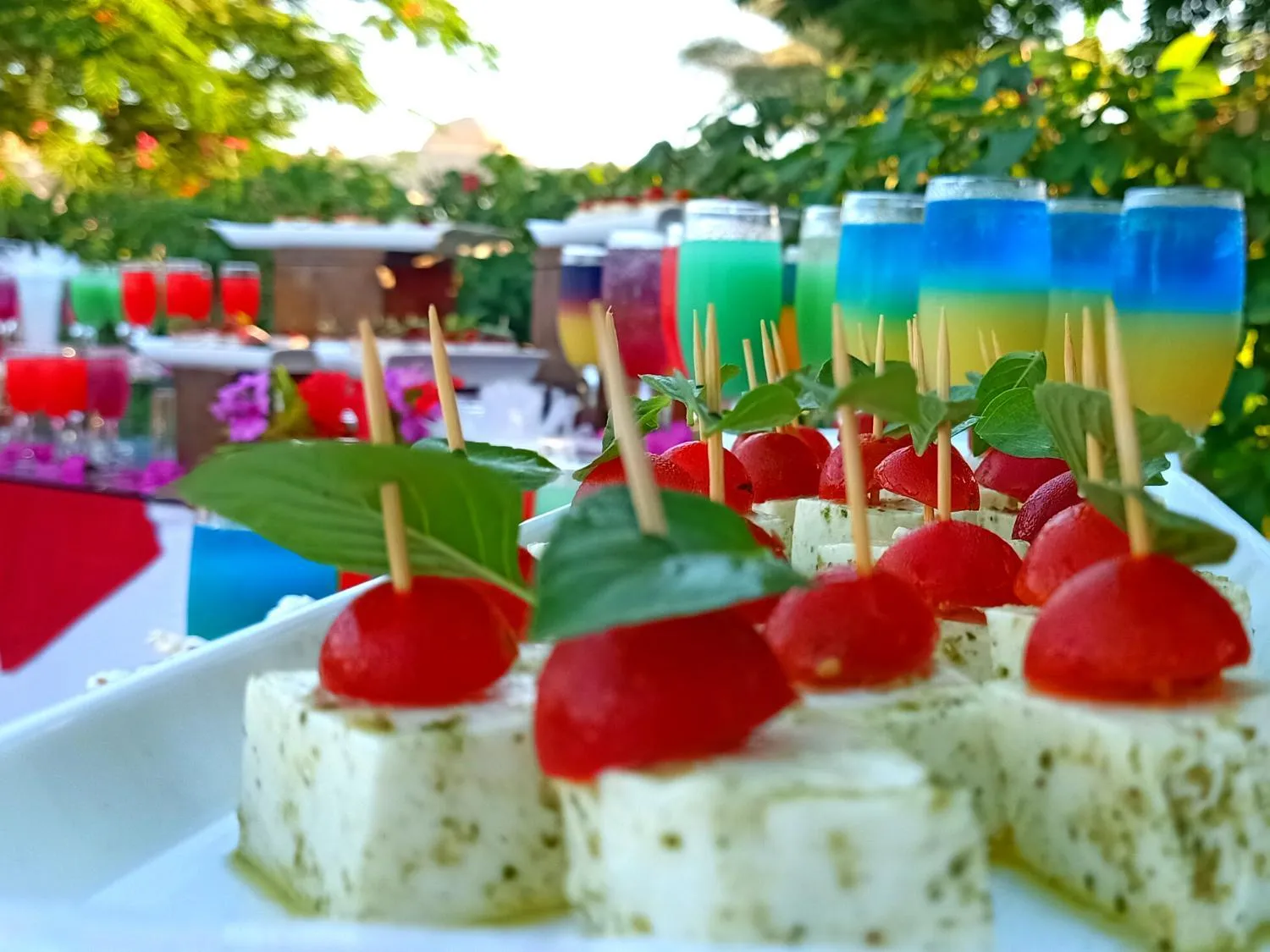 Food and drinks in Utopia Beach Club