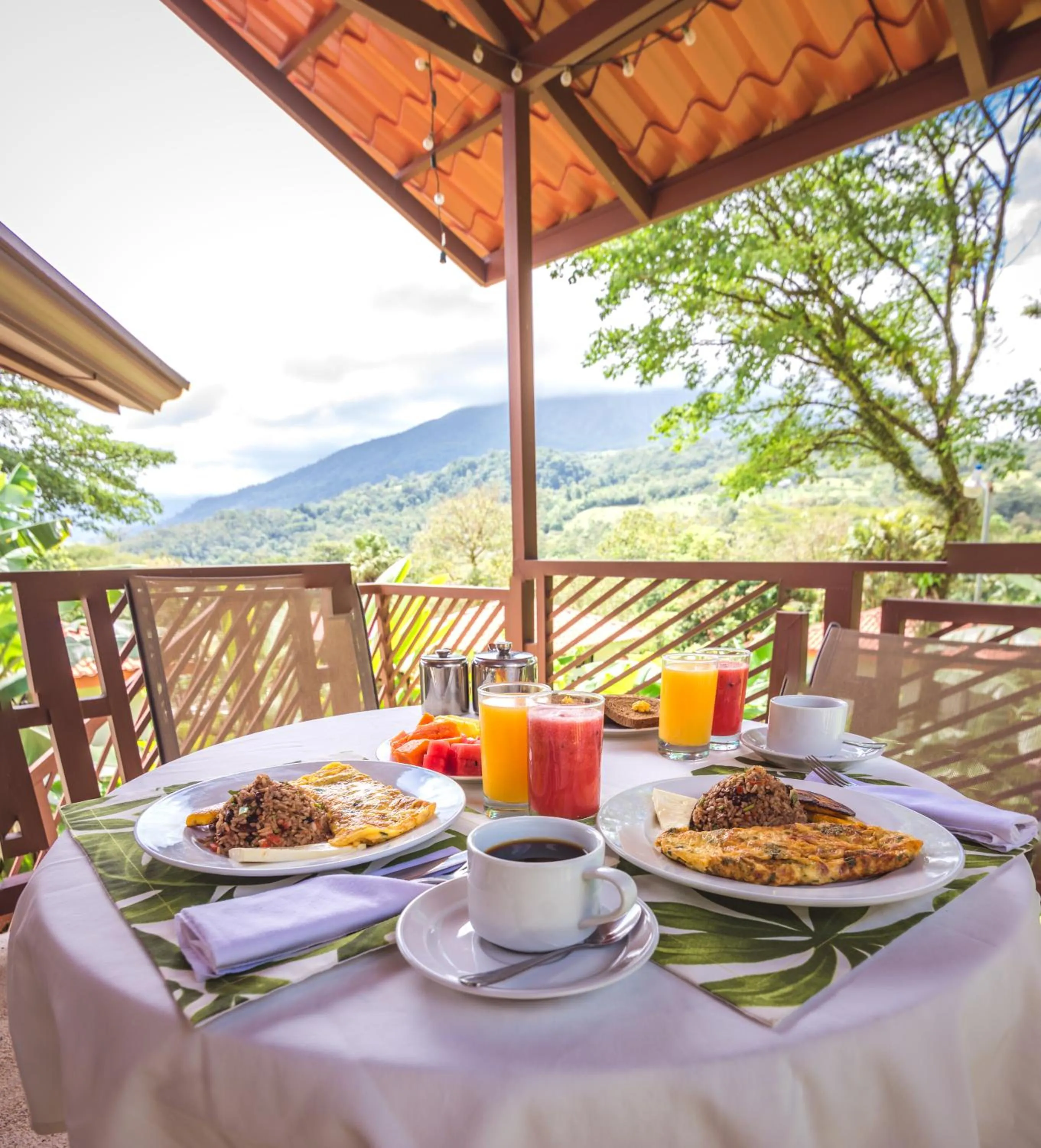 Breakfast in Miradas Arenal Hotel & Hotsprings
