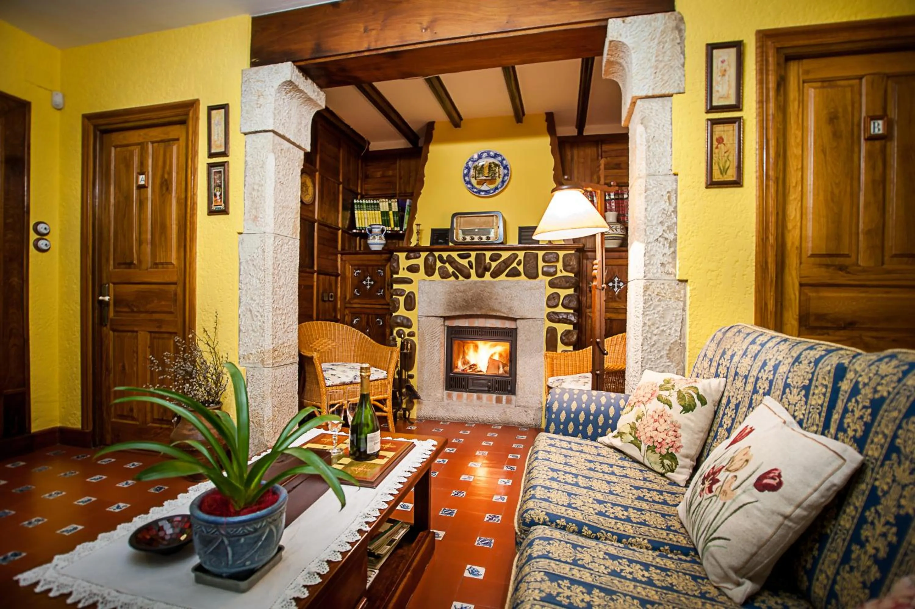 Living room in Casa de Aldea Riosol