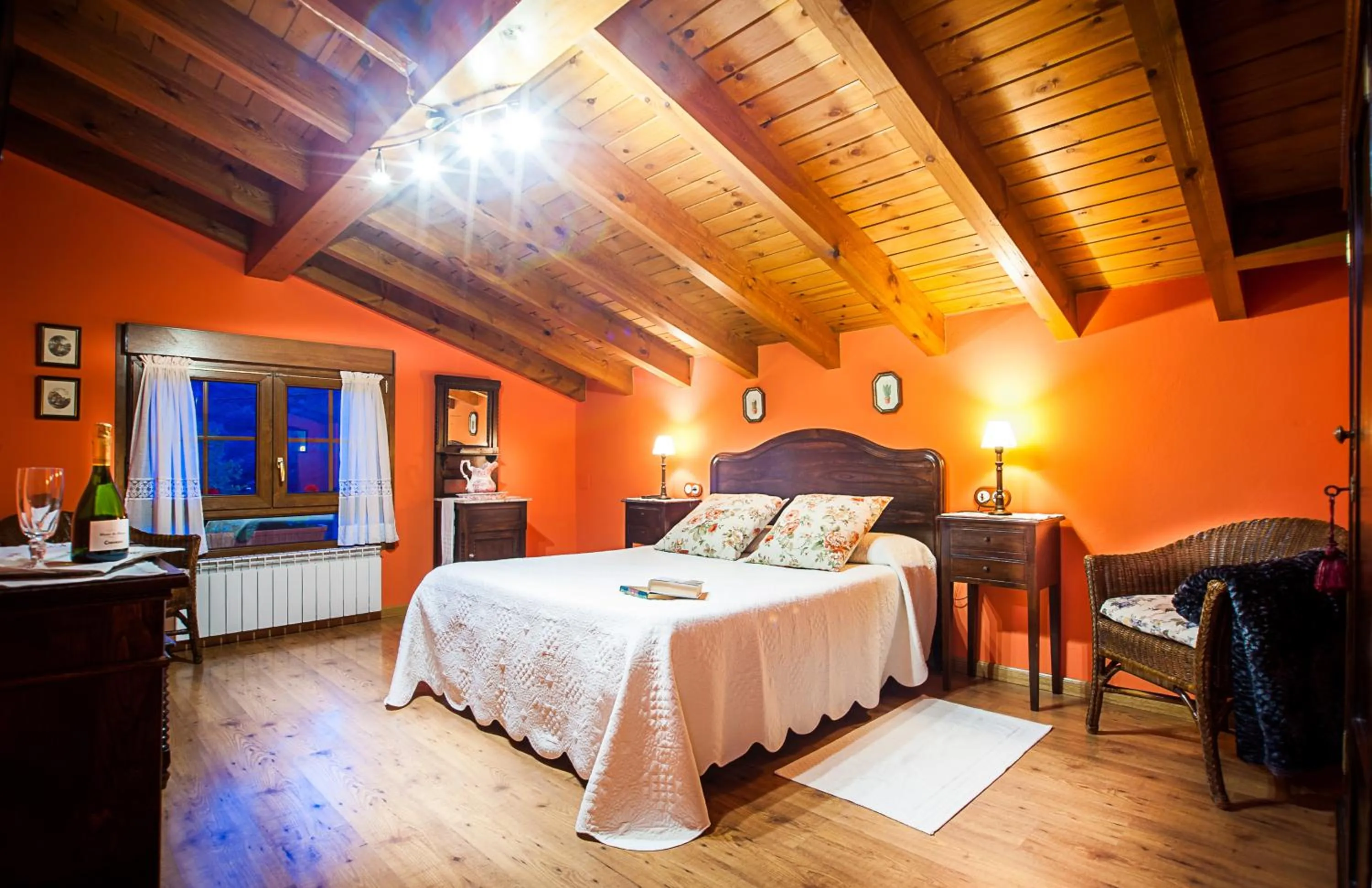 Bed in Casa de Aldea Riosol