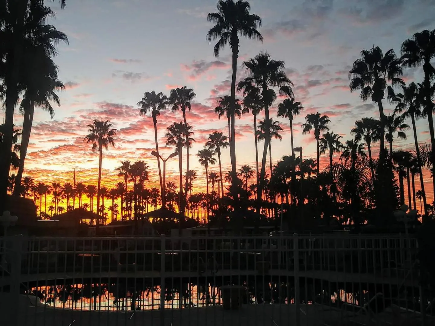 Sunset in Victoria Palms Inn and Suites