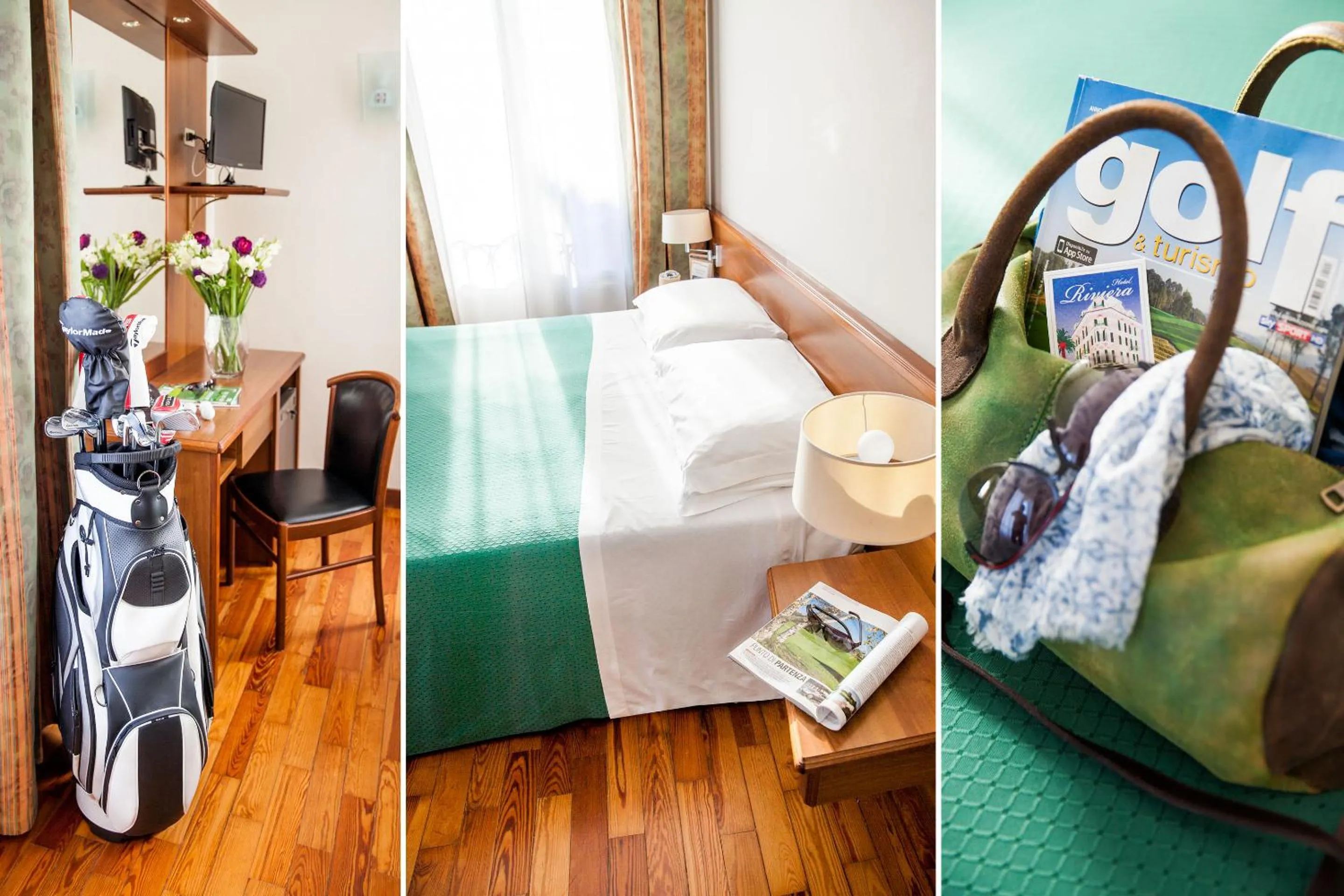 Bed in Hotel Riviera