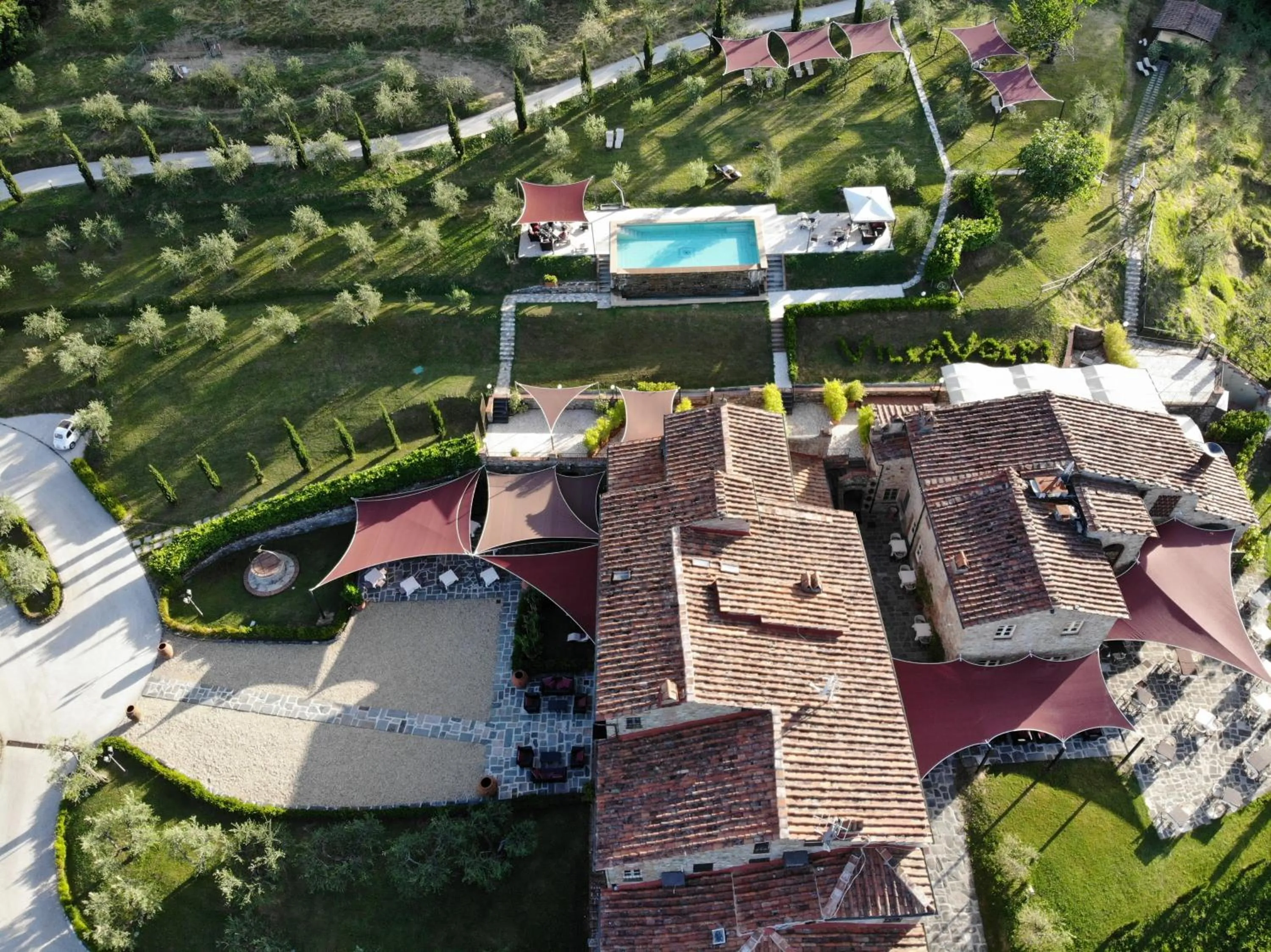 Bird's eye view in Hotel Villa Volpi