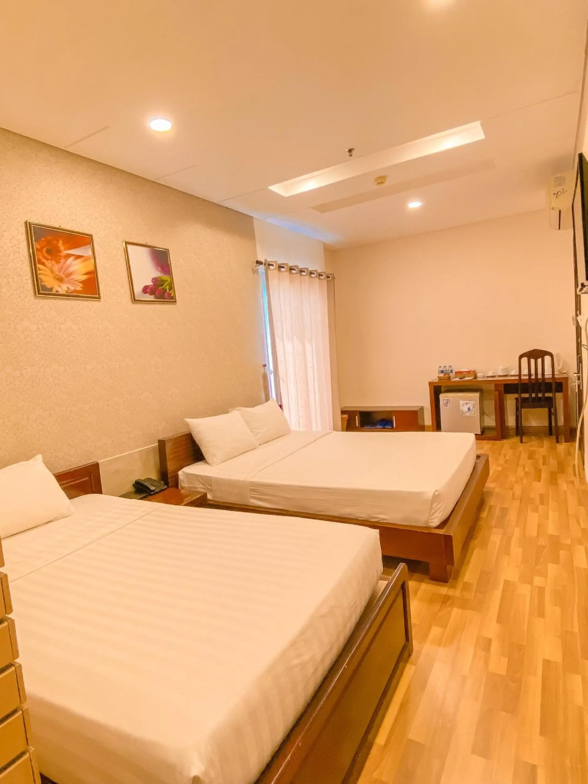 Bed in Anh Dao Mekong Hotel