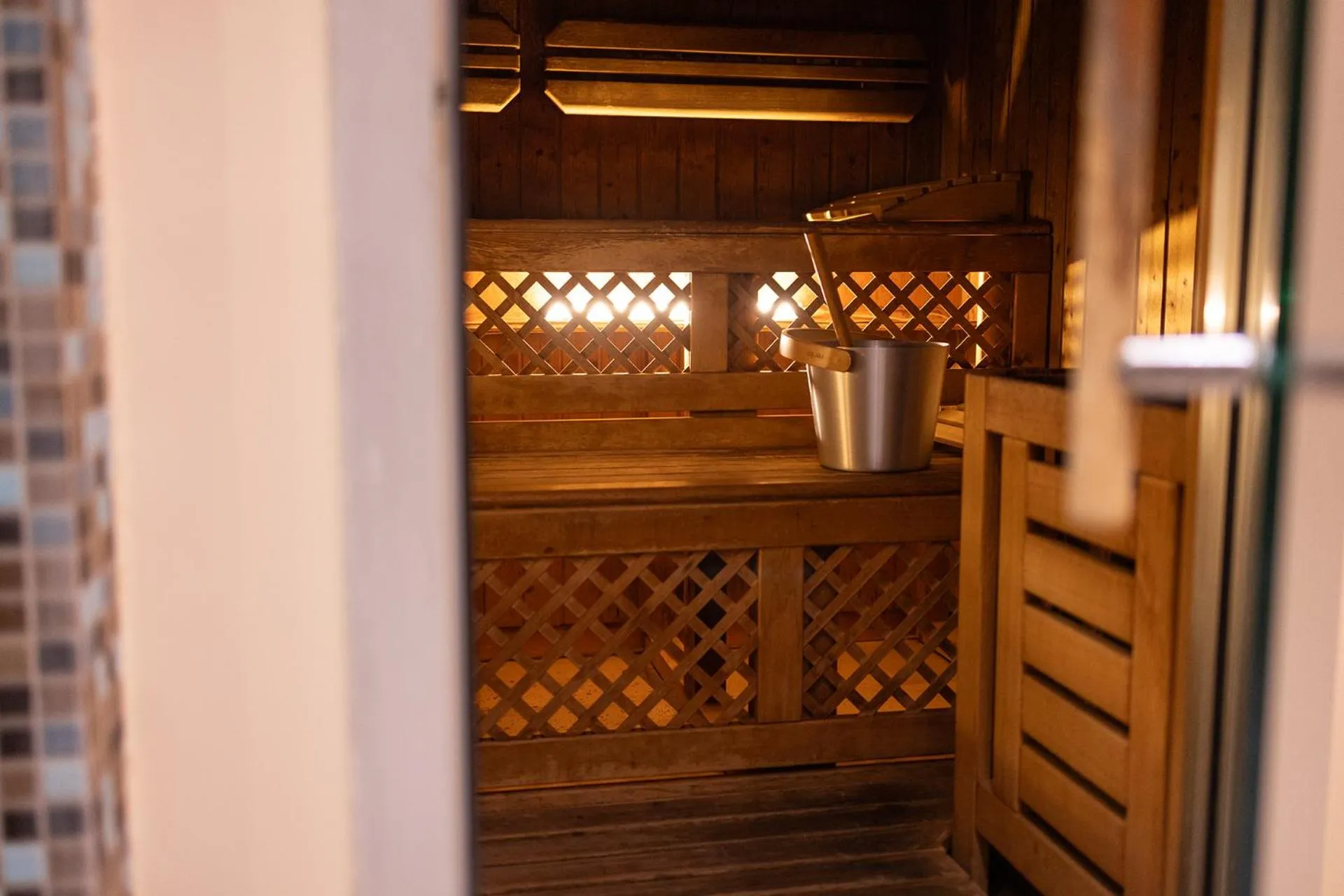Sauna in Hotel Leopardi