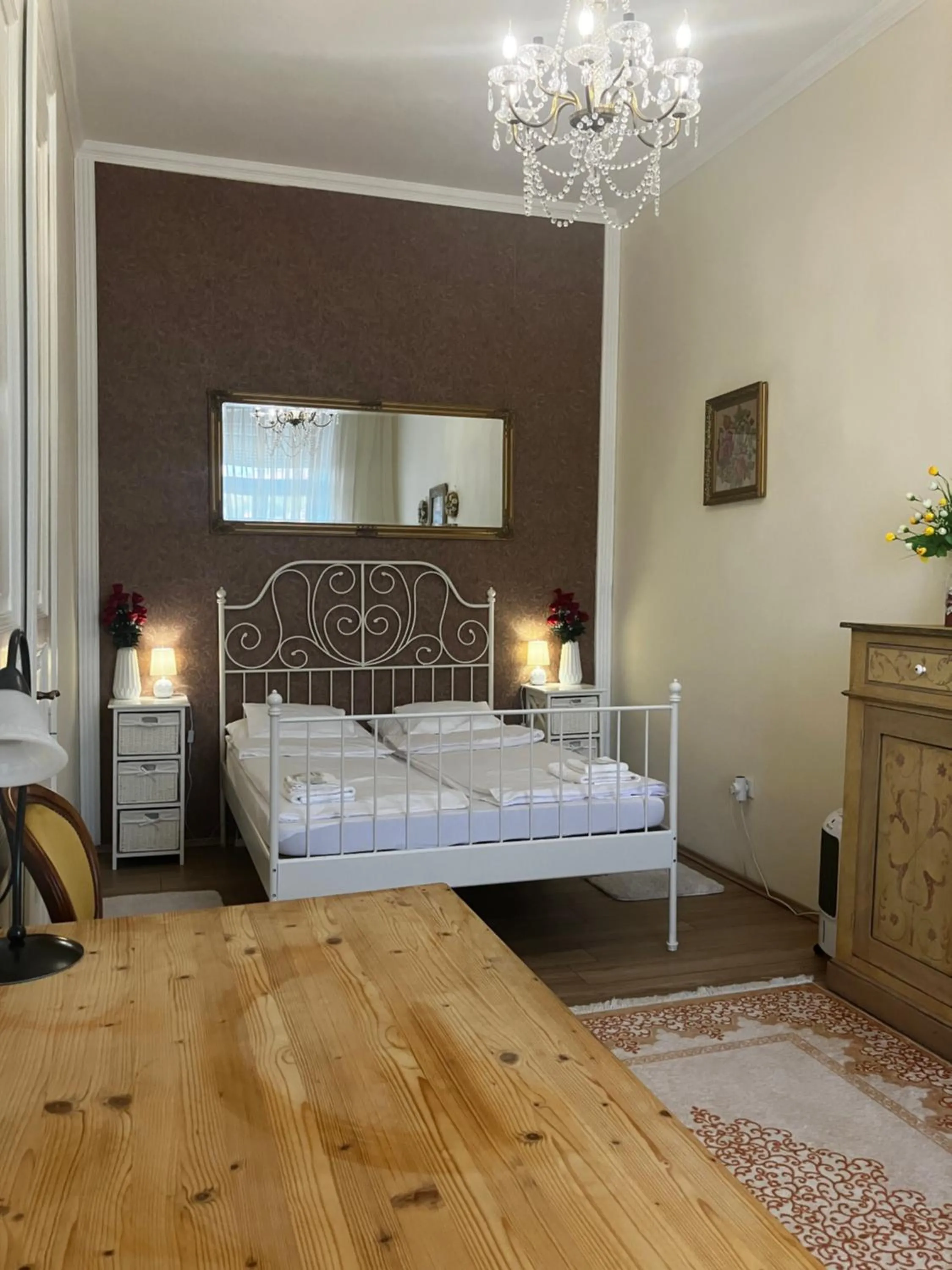 Bed in Logod Panorama Apartman
