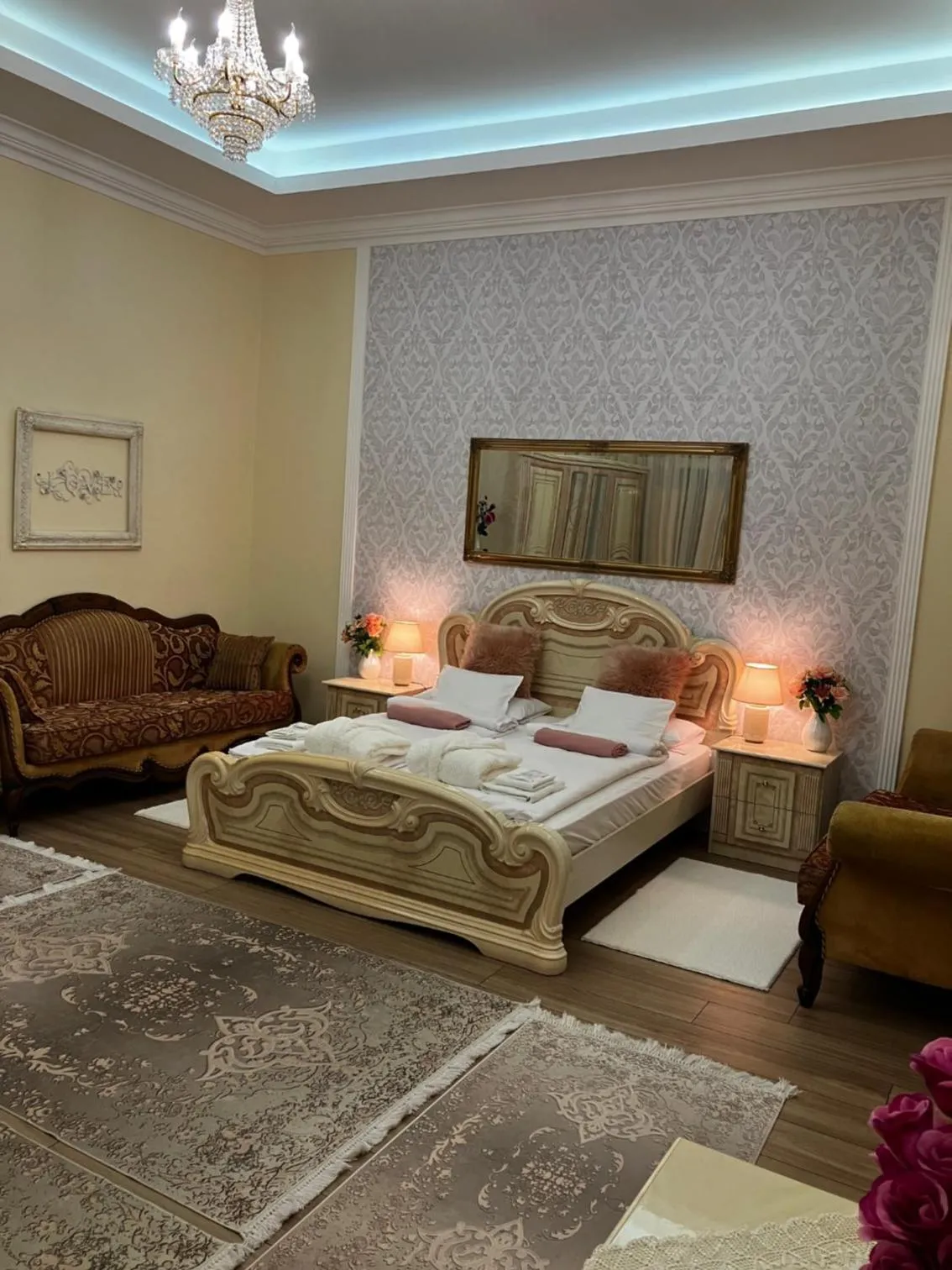 Bed in Logod Panorama Apartman