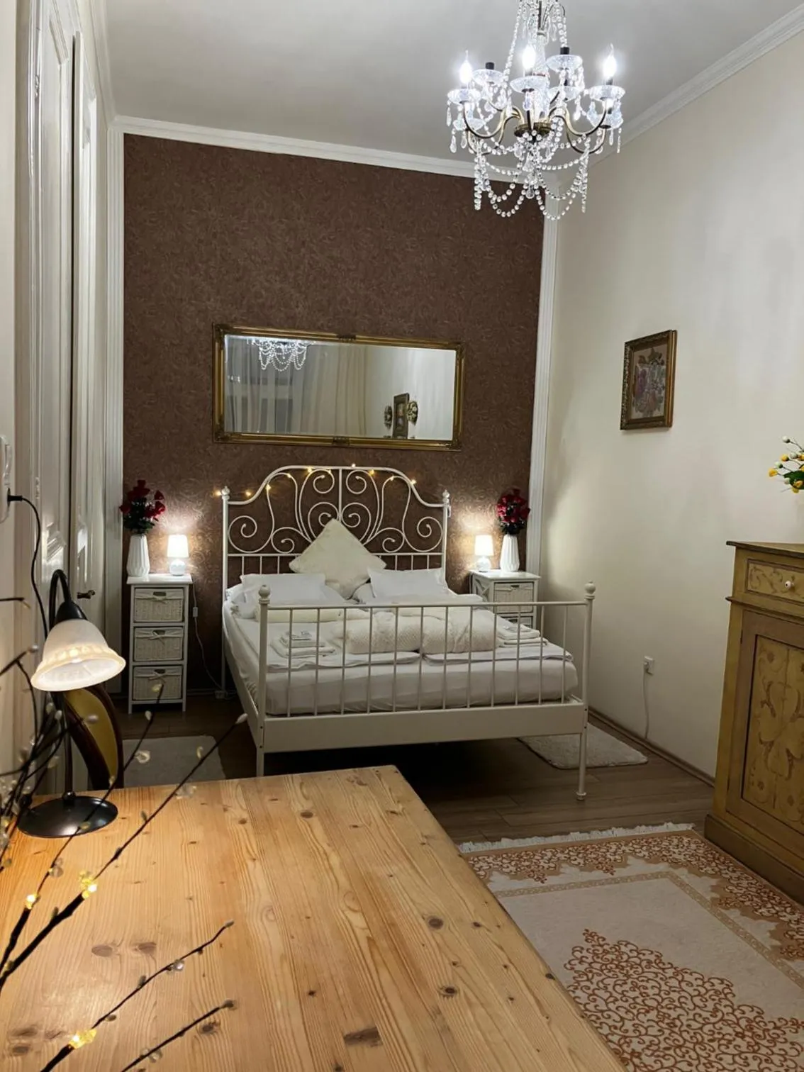 Bed in Logod Panorama Apartman
