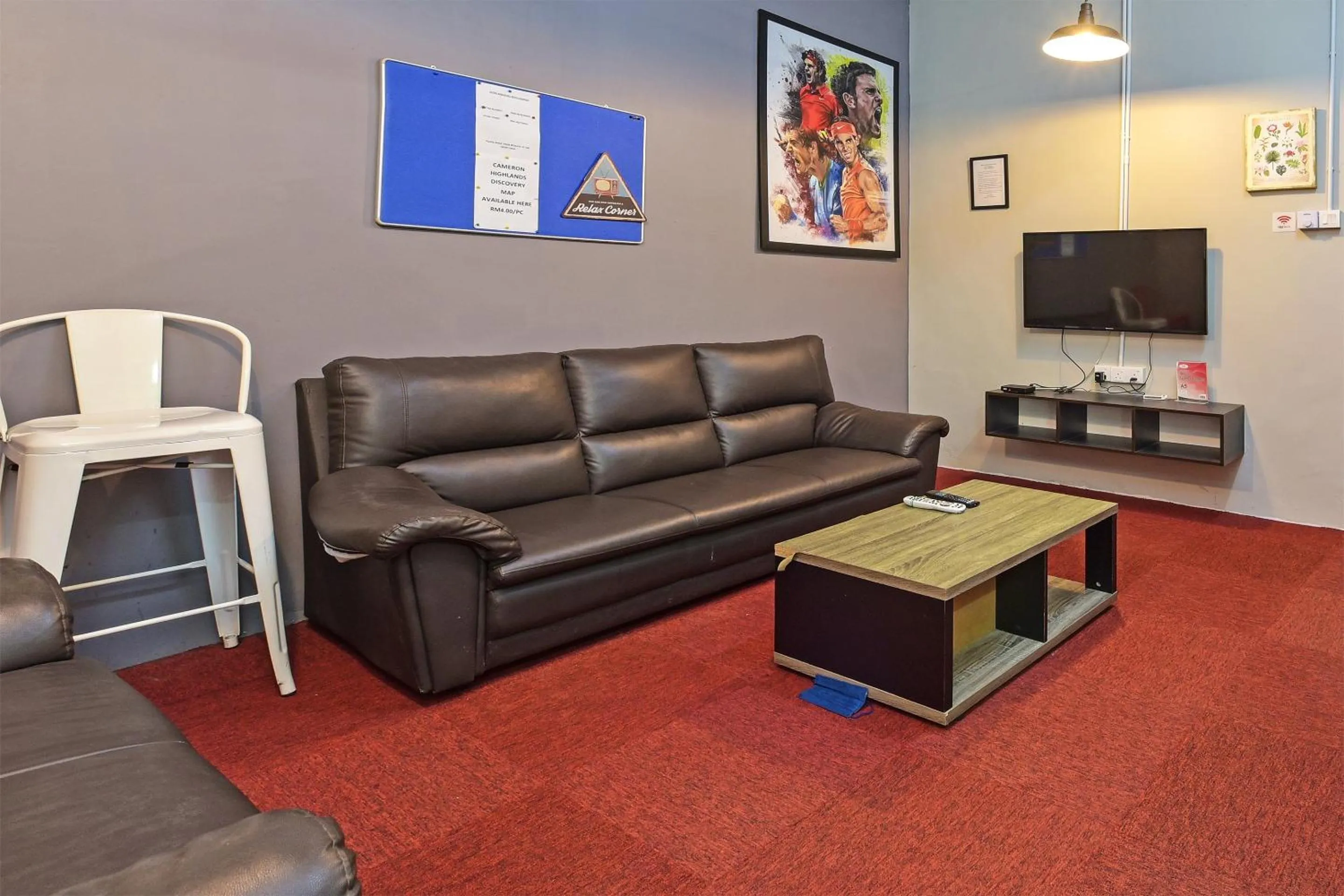 Lobby or reception in Hotel O Bed Station Guest House Dormitory