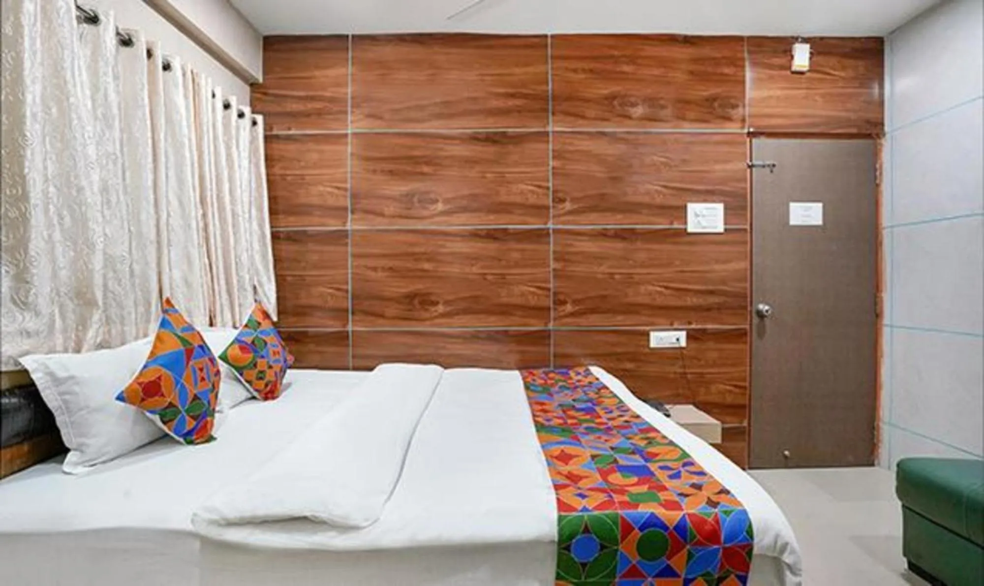 Bed in FabHotel White Gold