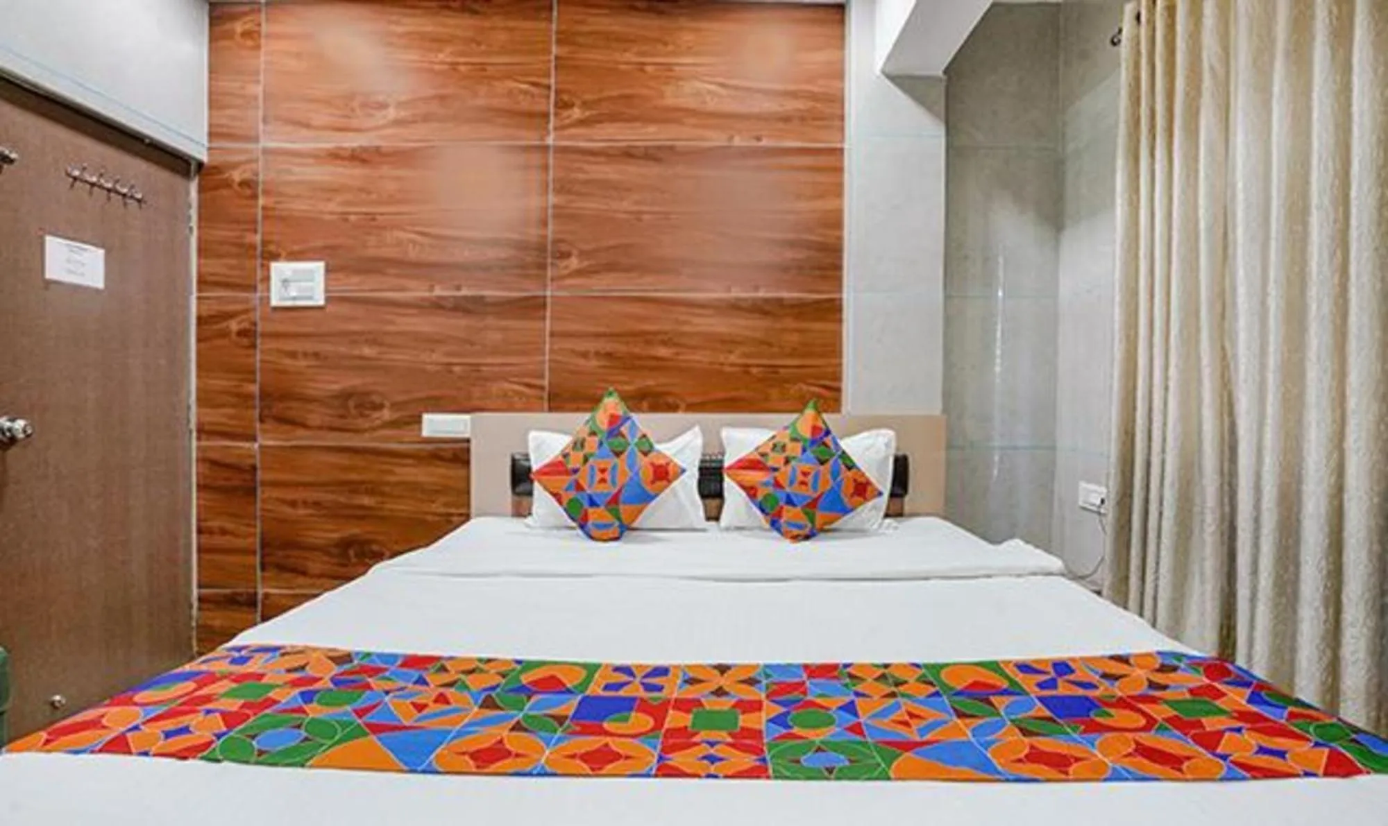 Bed in FabHotel White Gold