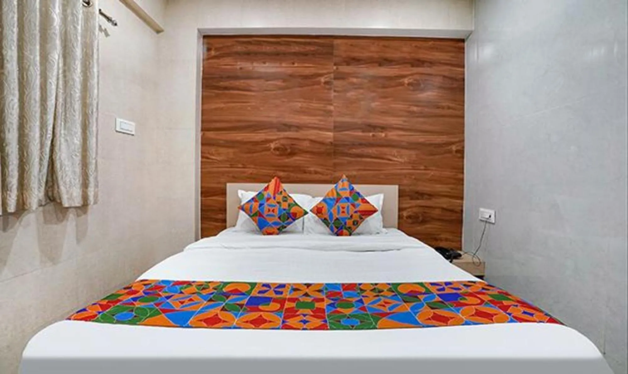 Bed in FabHotel White Gold