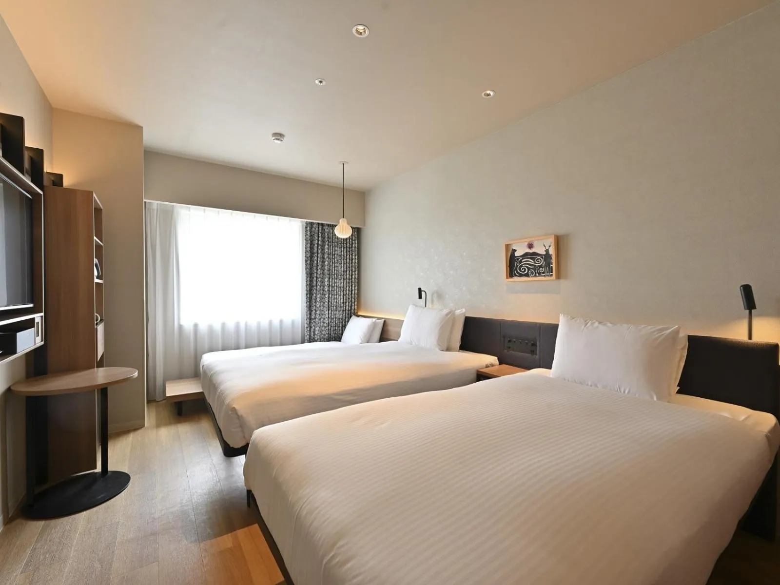 Photo of the whole room, Bed in GRIDS PREMIUM HOTEL OTARU