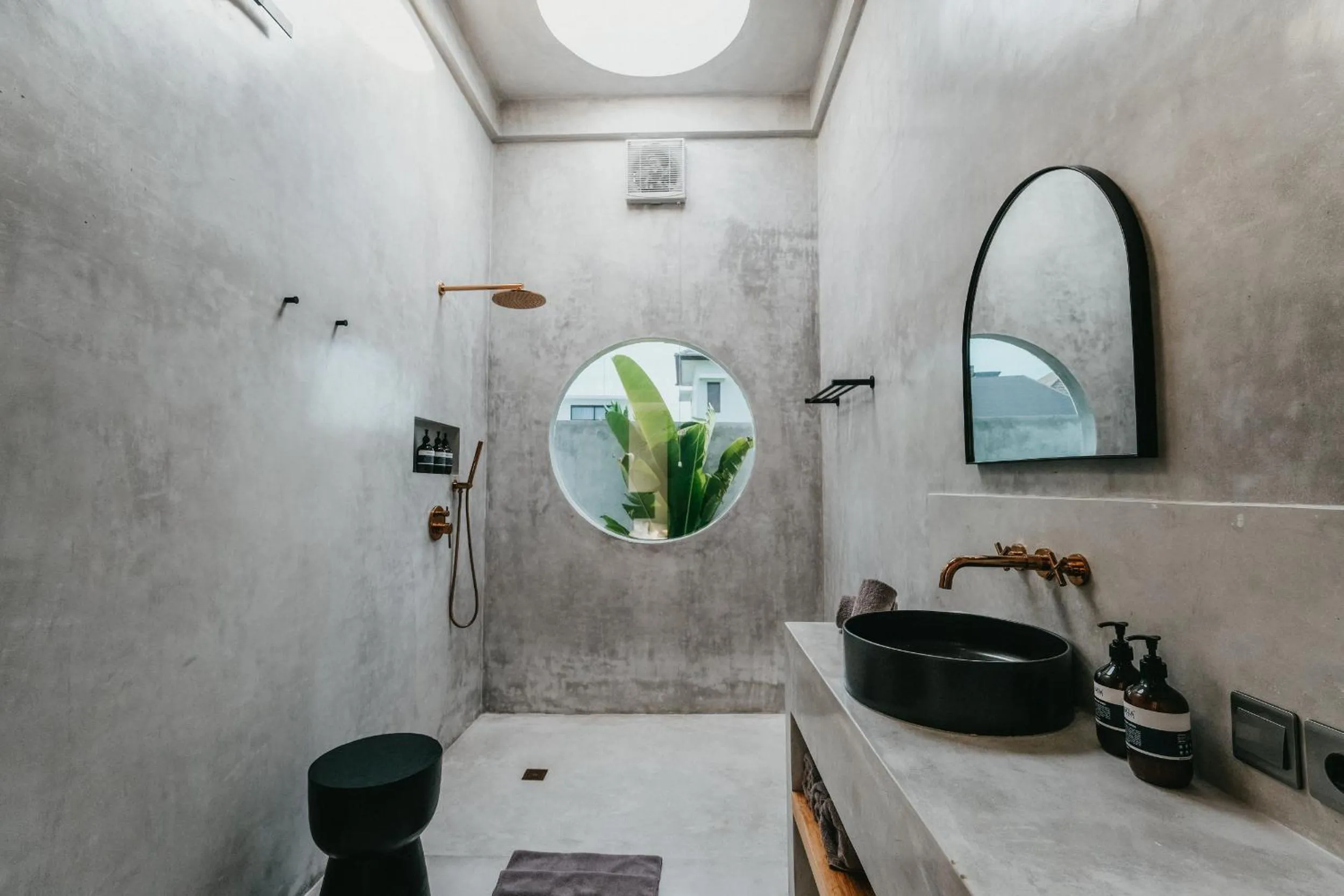 Bathroom in Concrete Retreat Villa