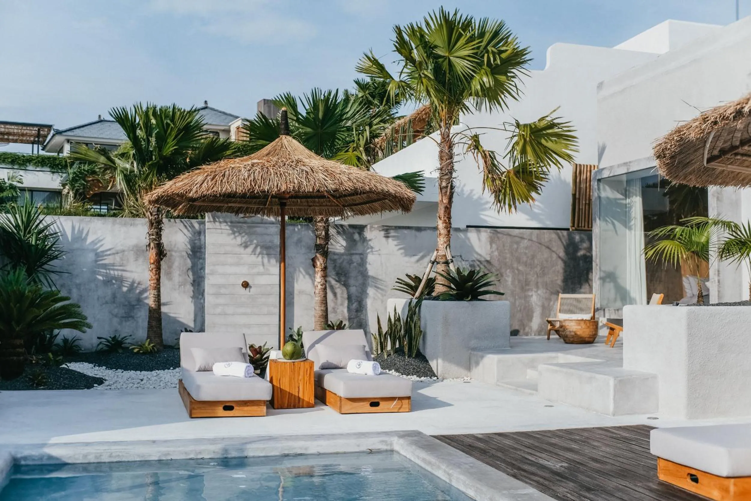 Patio in Concrete Retreat Villa