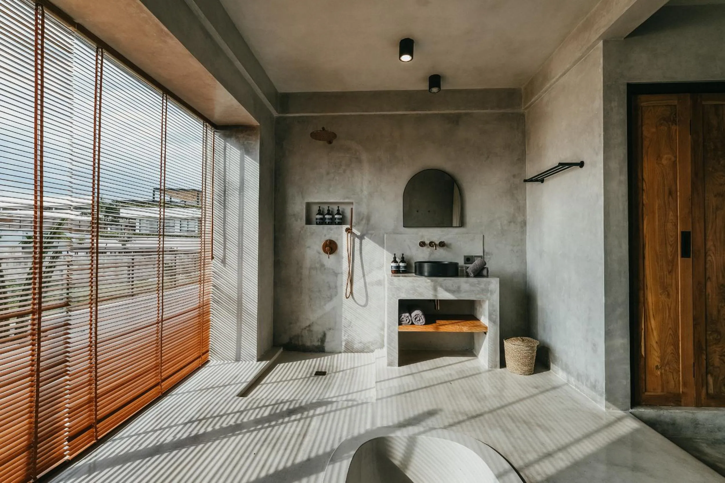 Bathroom in Concrete Retreat Villa