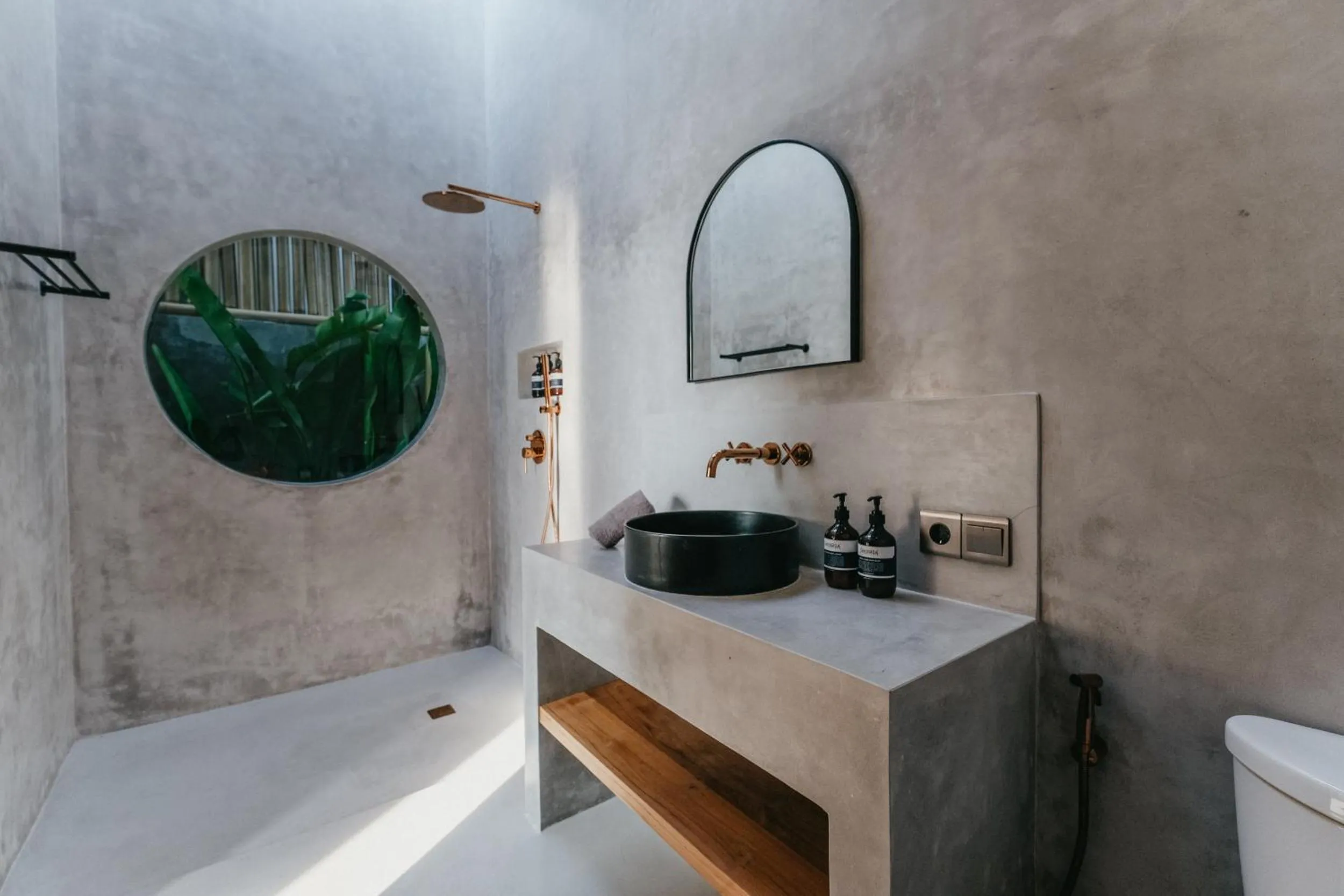Bathroom in Concrete Retreat Villa
