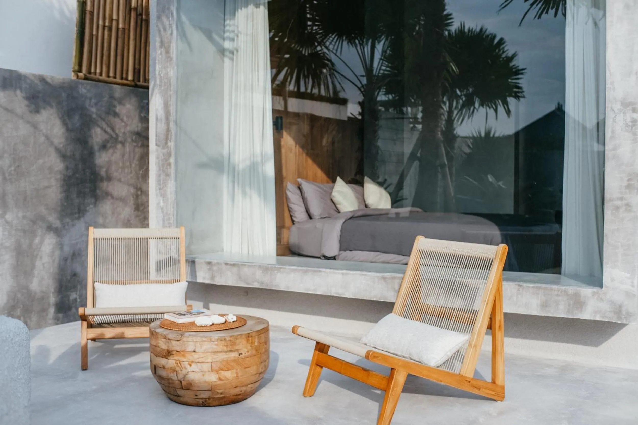 Patio in Concrete Retreat Villa