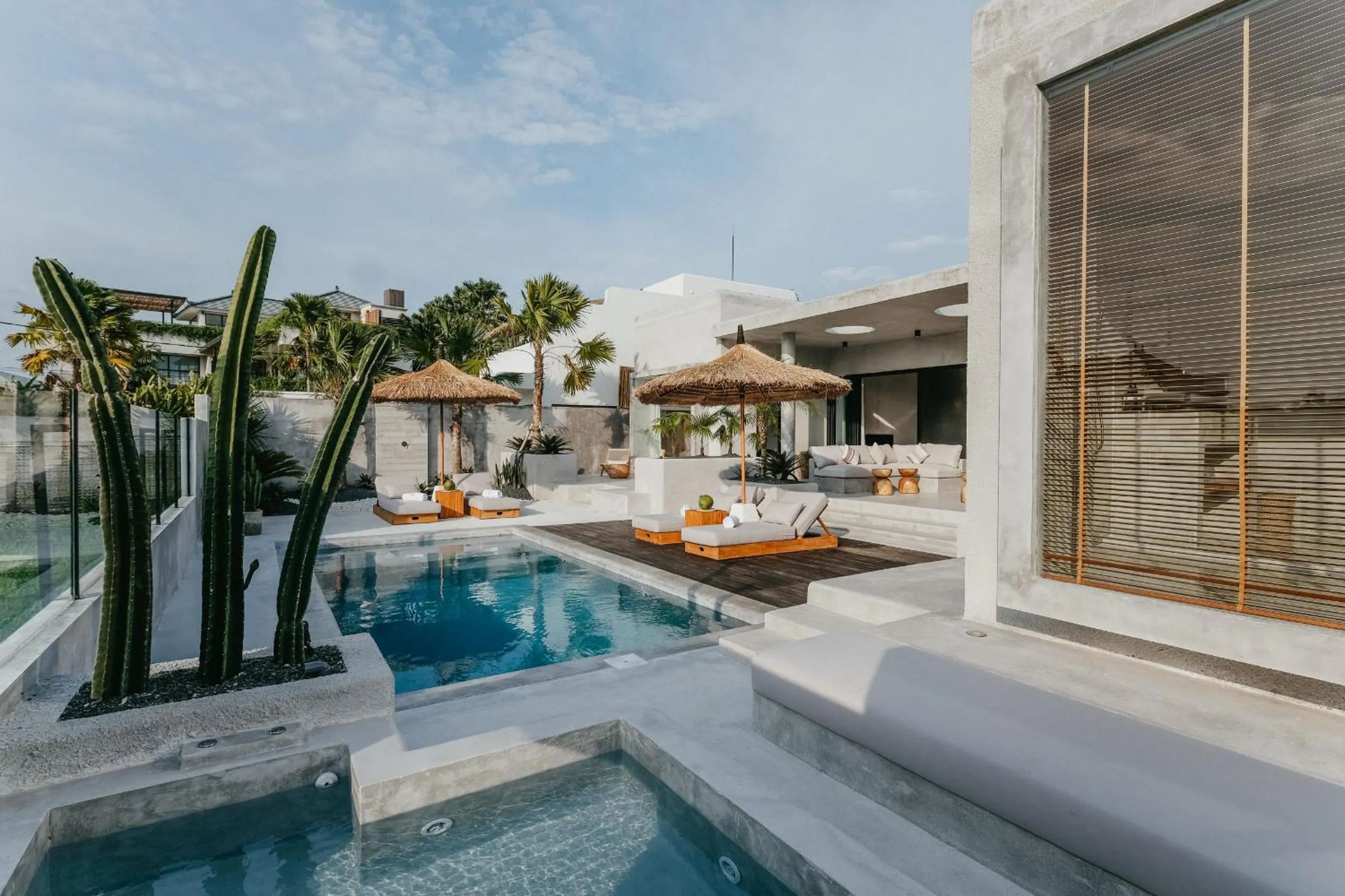 Pool view in Concrete Retreat Villa