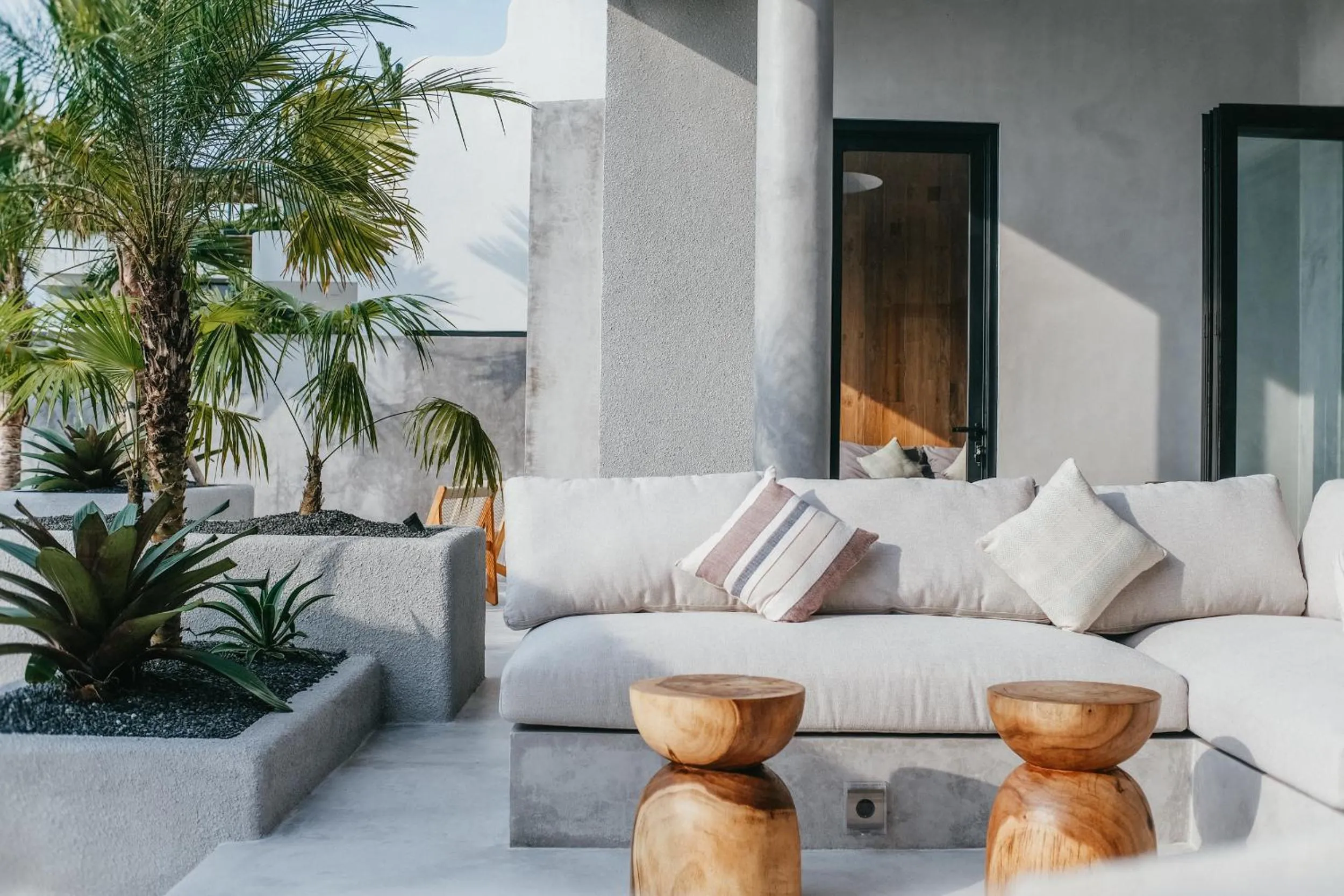 Patio in Concrete Retreat Villa