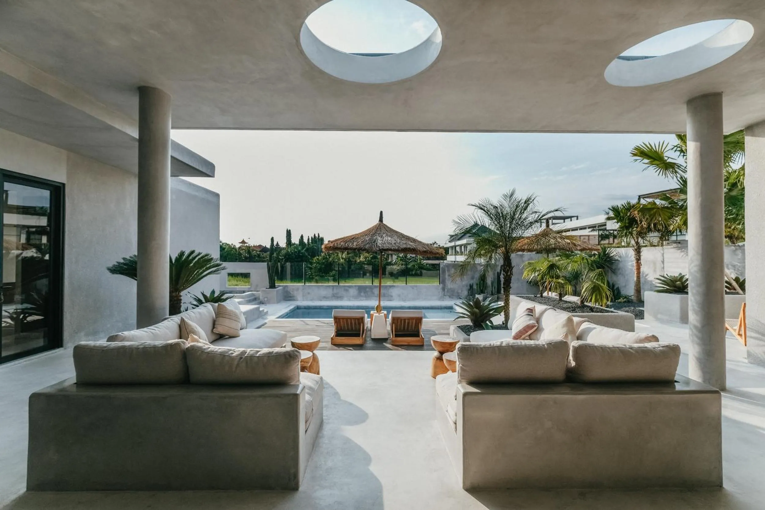 Patio in Concrete Retreat Villa