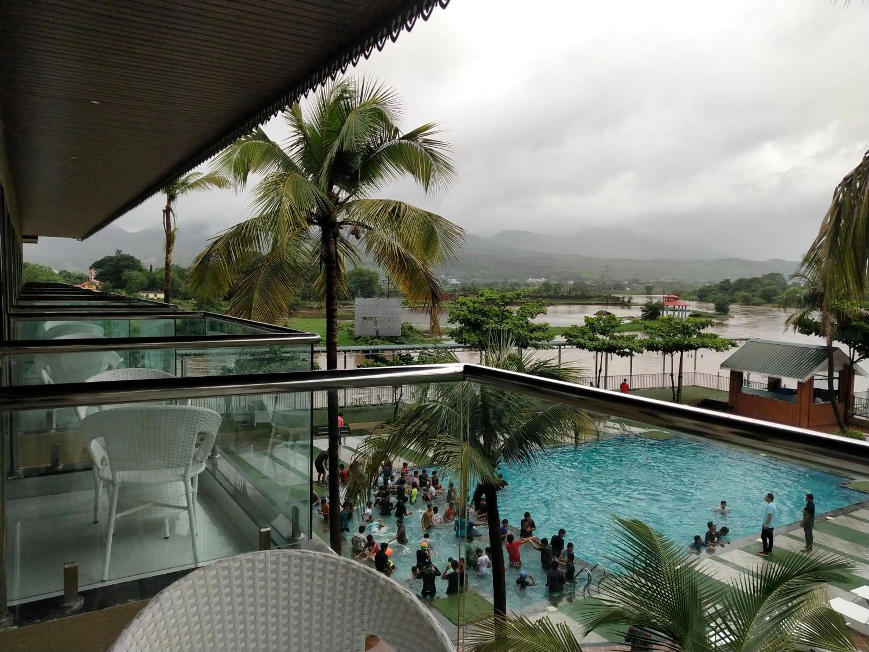 Balcony/Terrace in Paramount Riverfront Resort & Spa, Karjat
