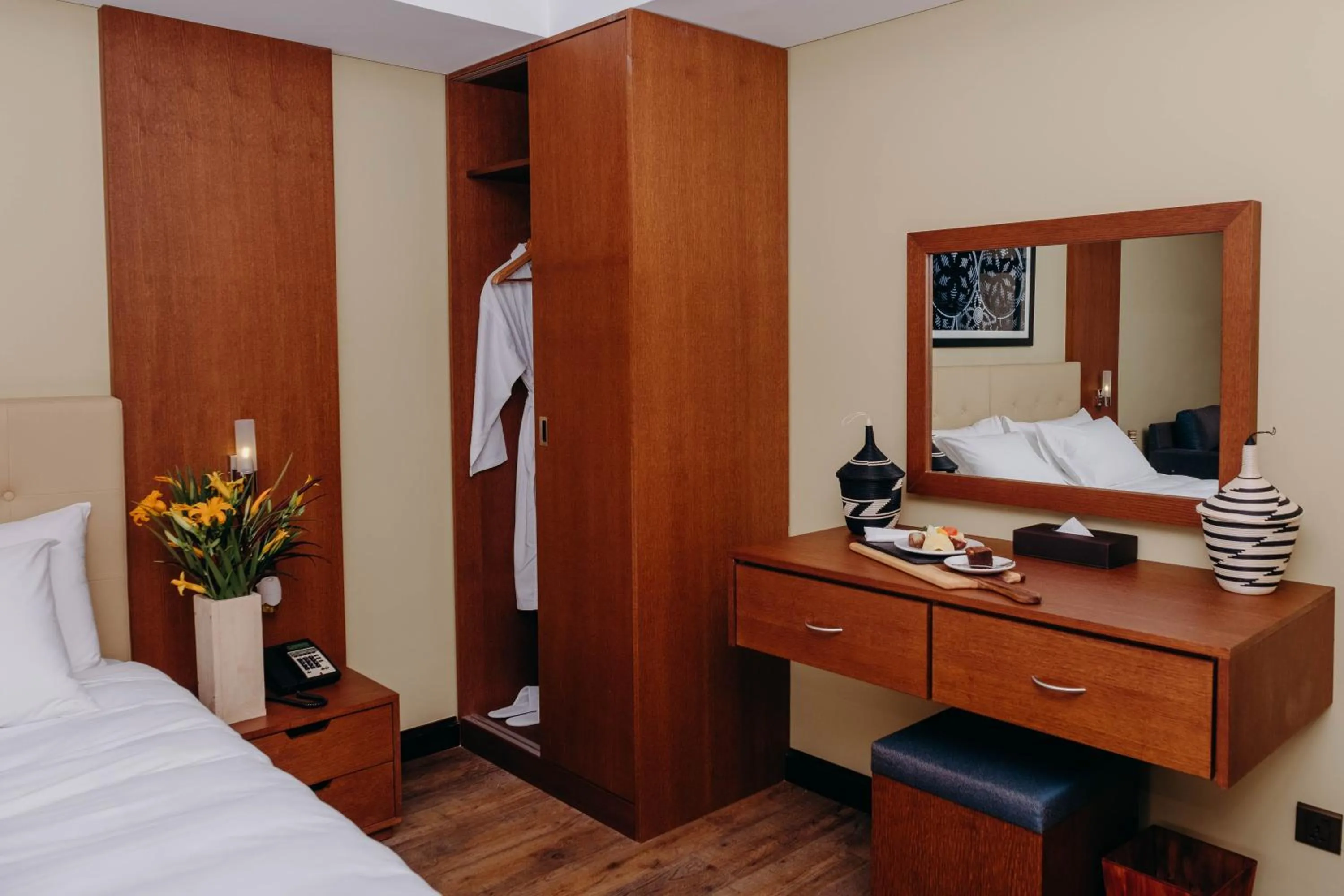 Bedroom in Mantis Kivu Marina Bay Hotel