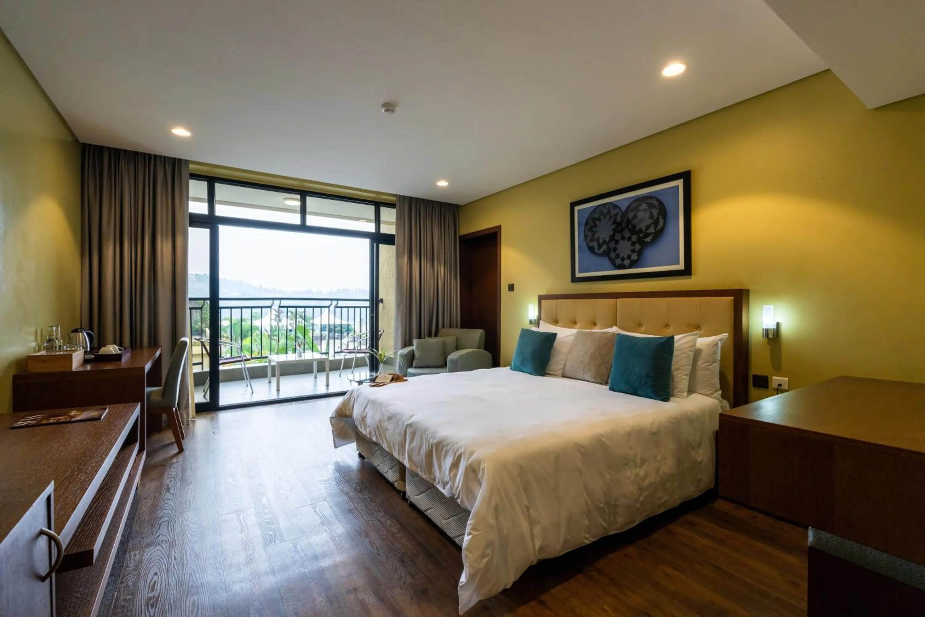 Bedroom in Mantis Kivu Marina Bay Hotel