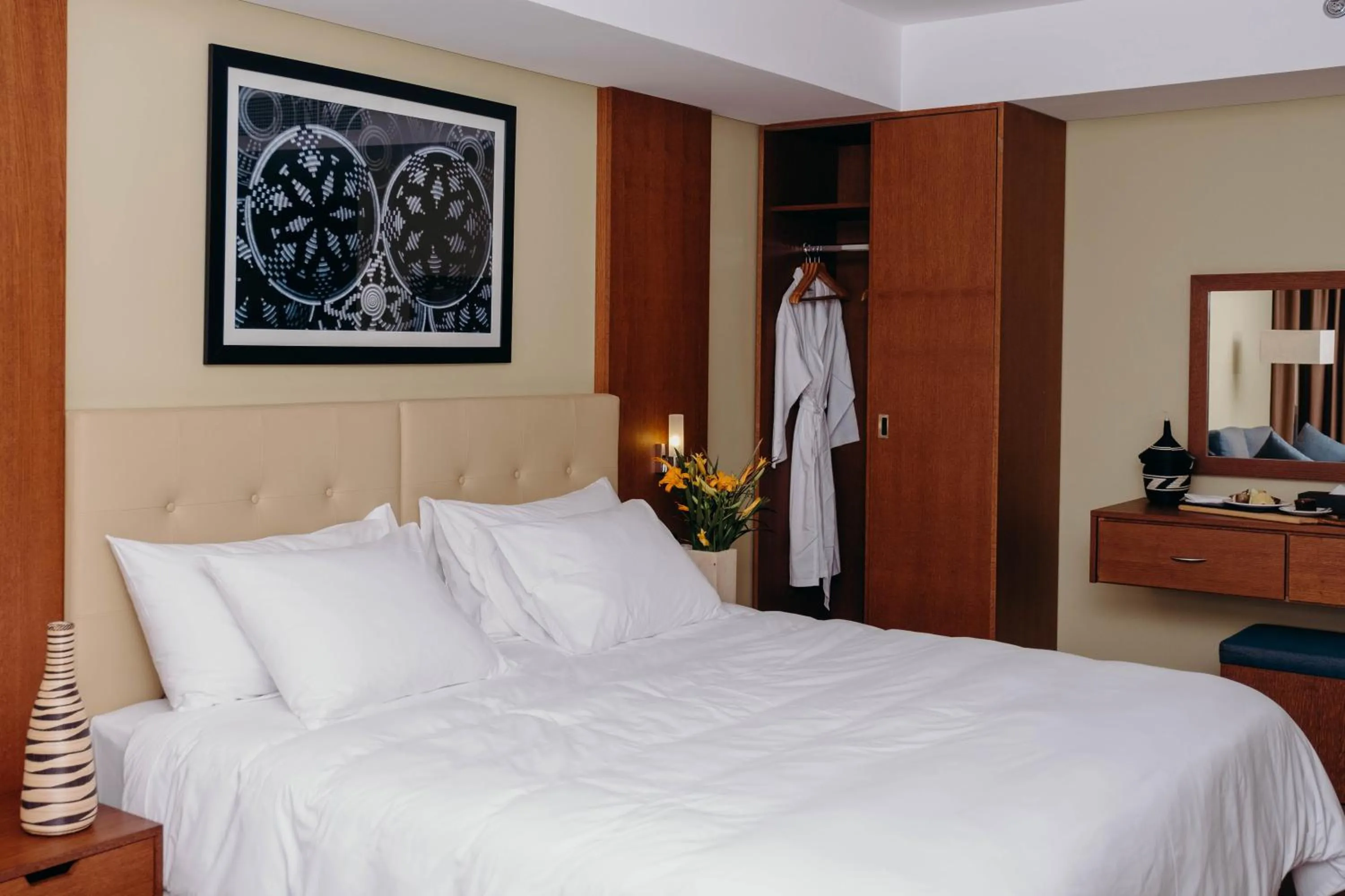 Bedroom in Mantis Kivu Marina Bay Hotel