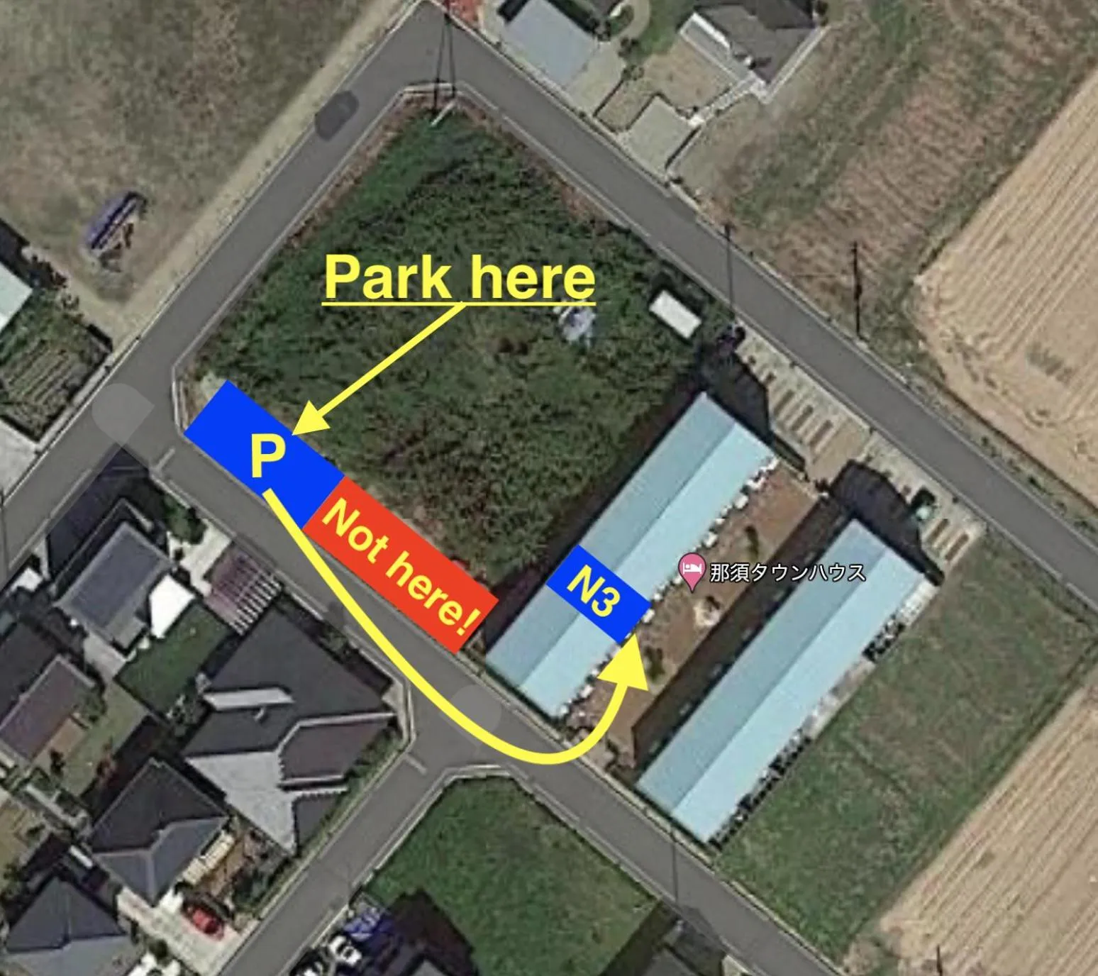 Bird's eye view in Nasu Townhouse N-3